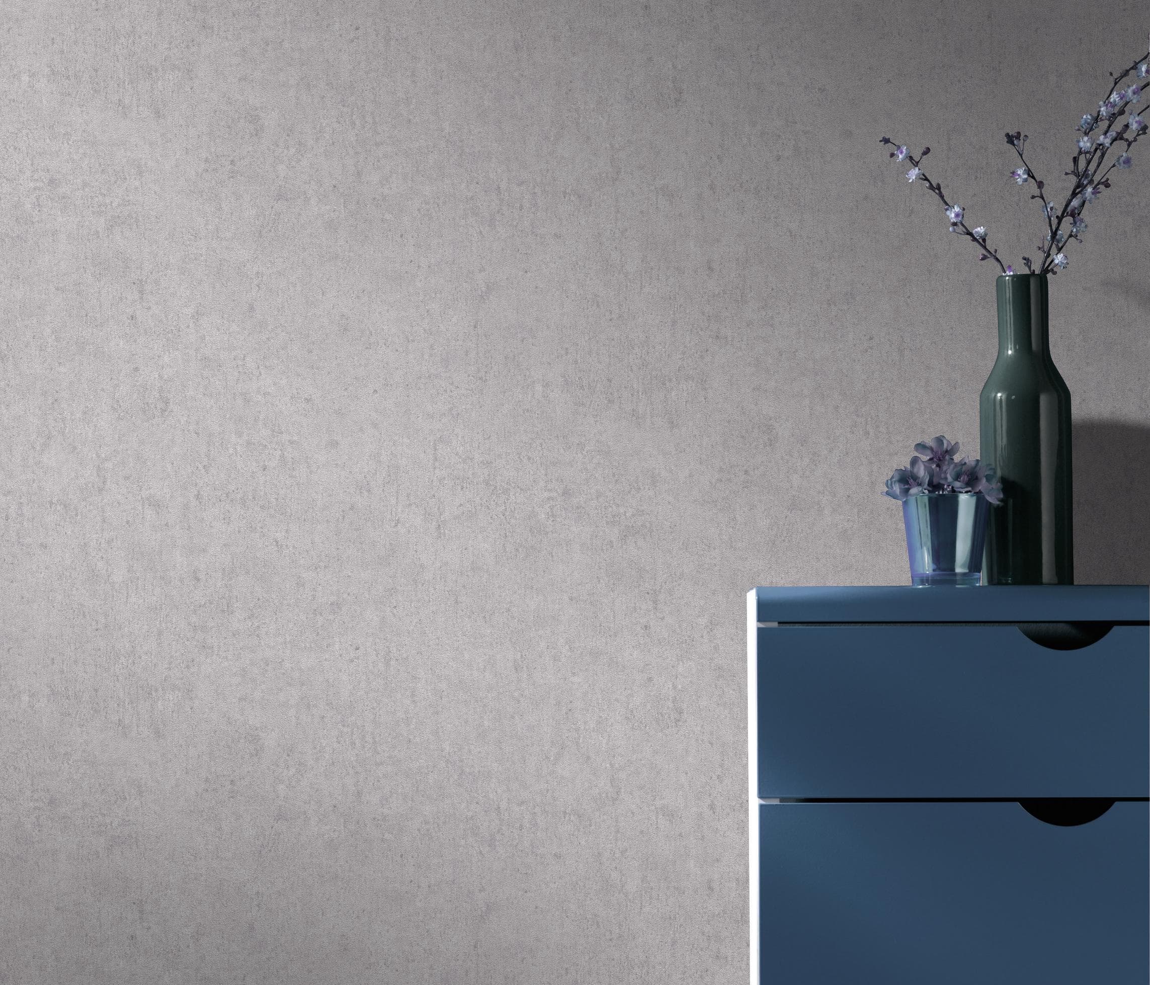 Erismann Vliestapete Play of Light Grau - Einfarbig & Streichbar