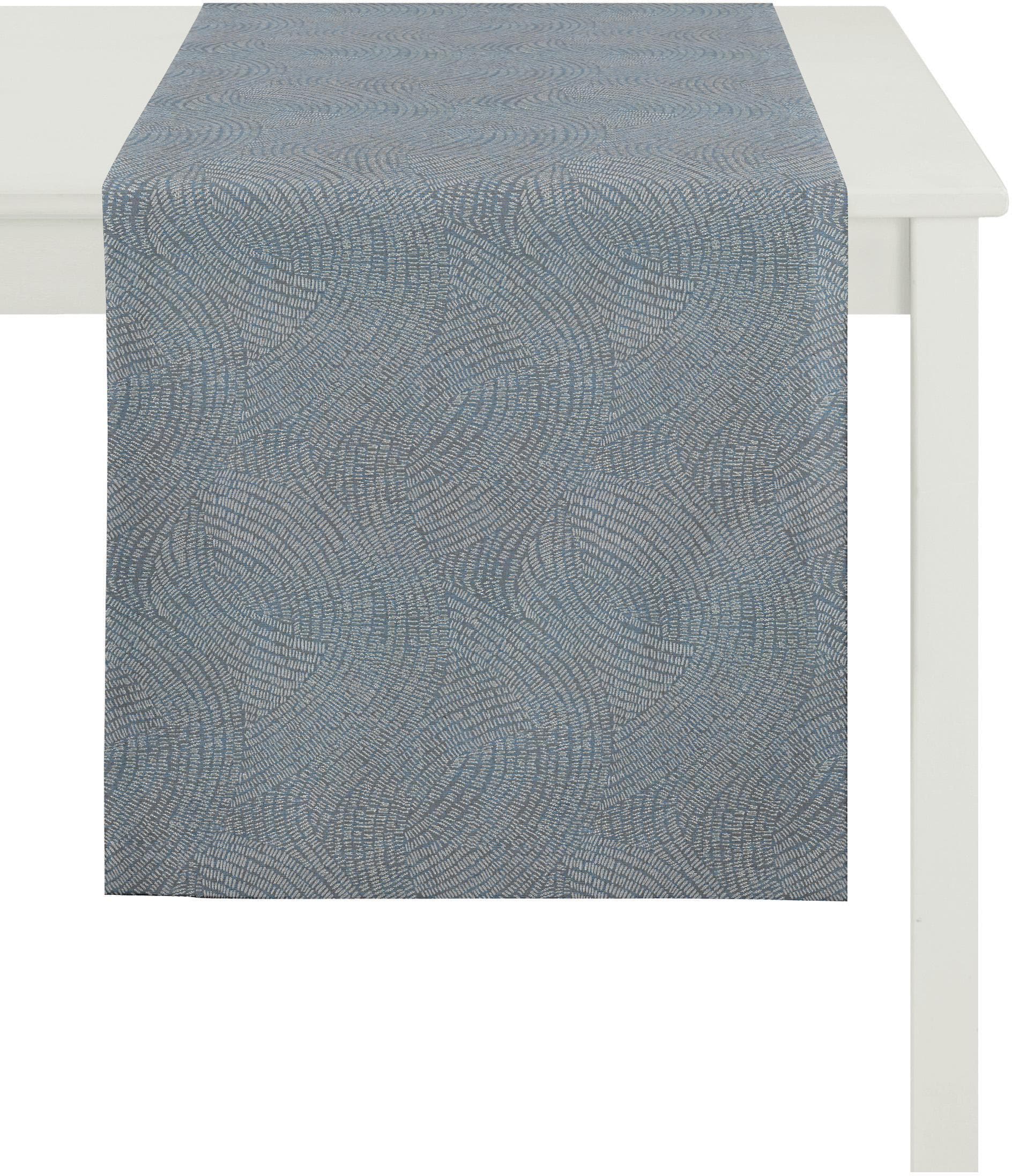 Apelt Tischläufer 1102 Loft Style Jacquard Hellblau