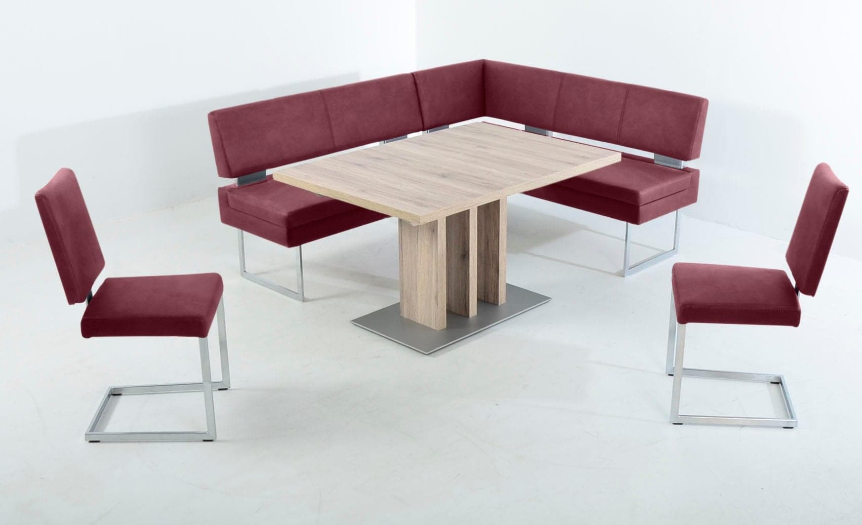 K+W Komfort & Wohnen Essgruppe 4-tlg Rot Modern