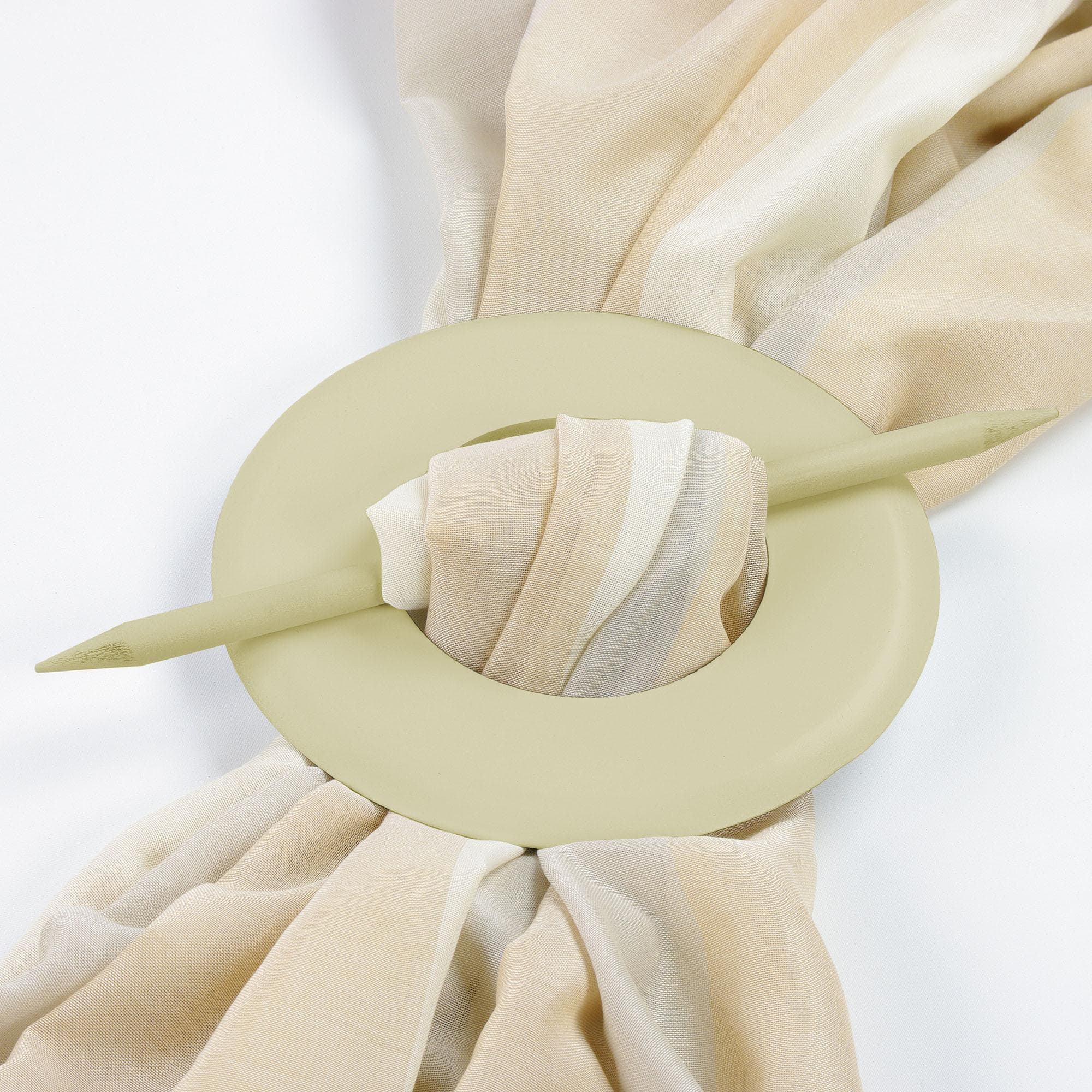 LIEDECO Raffspange Beige 10,5cm Holz Raffhalter