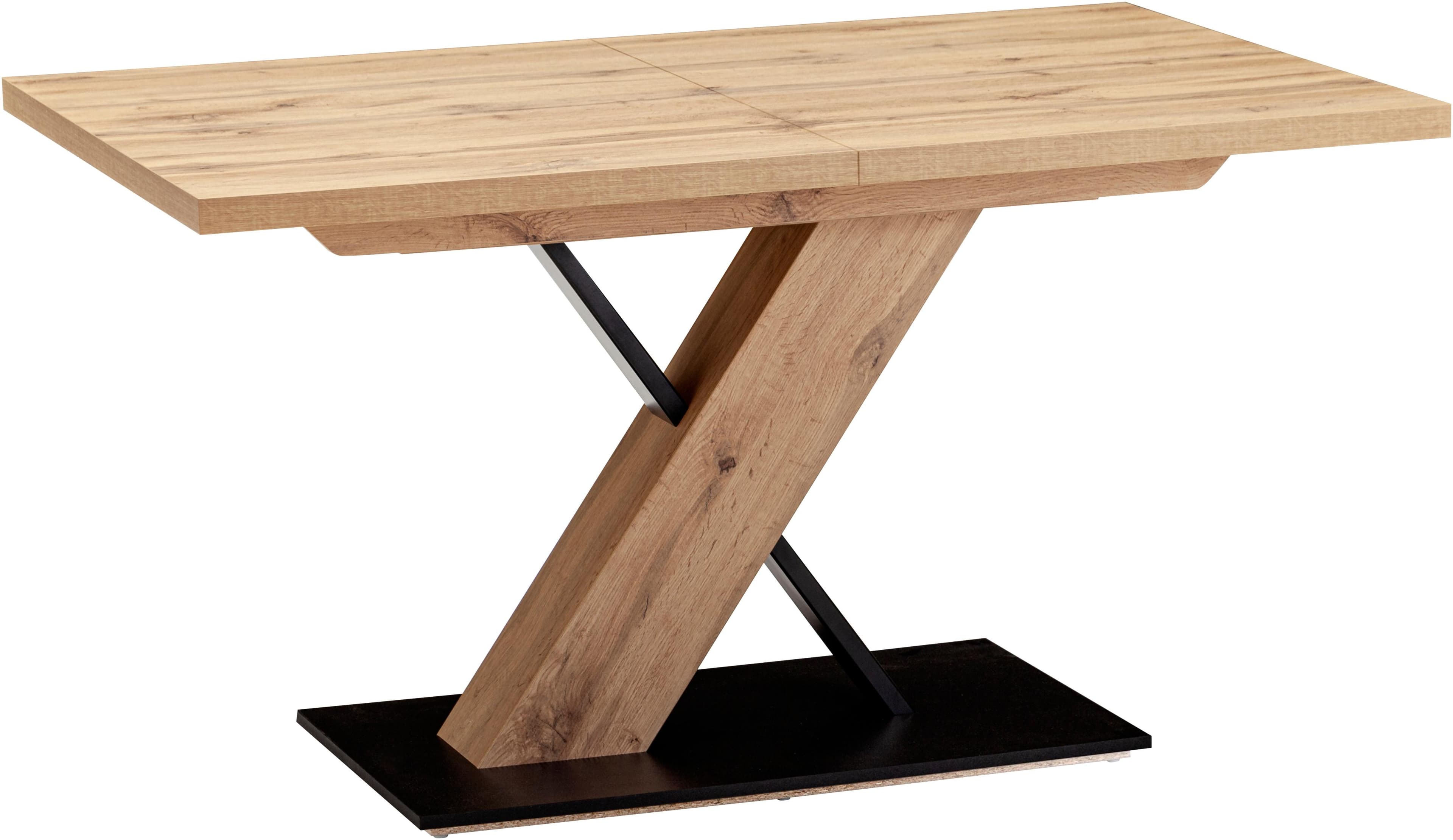 Säulen-Esstisch MASSIVLINE & MORE SK Kota mit Einlegepatte