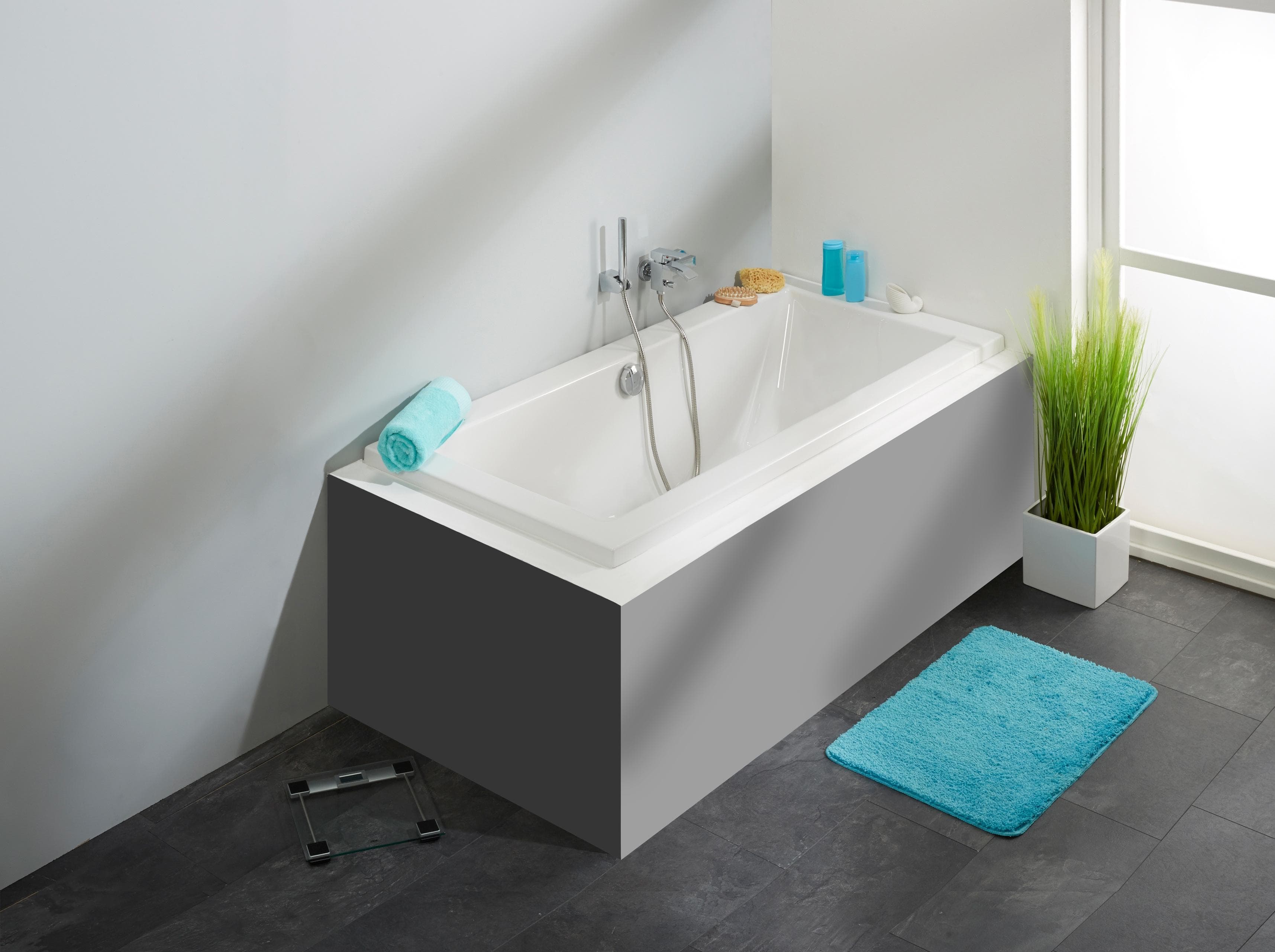 OTTOFOND Cubic Badewanne 170x75 cm Sanitäracryl