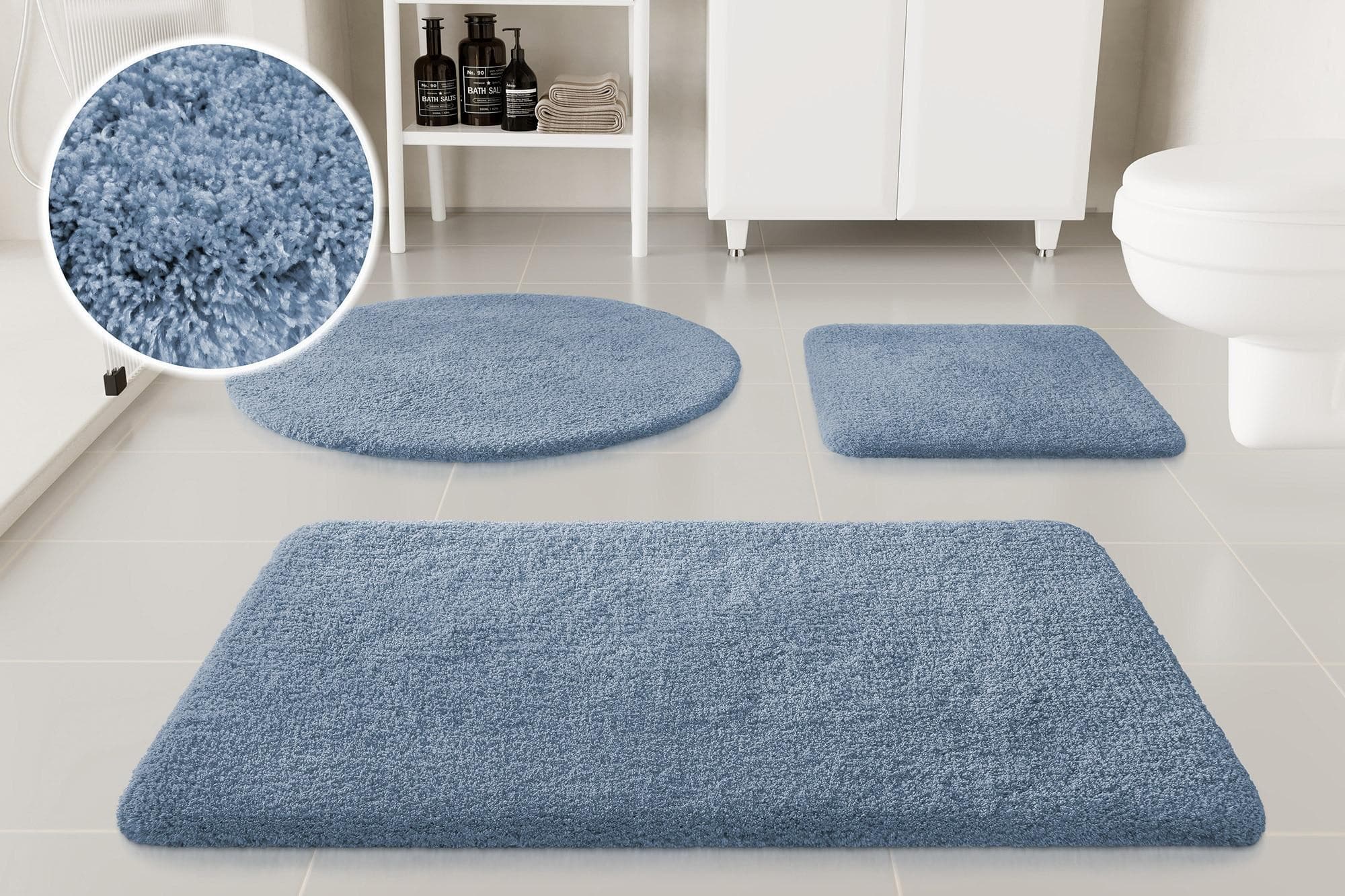 OTTO HOME Kaarin Badematte Rauch Blau 100% Polyester