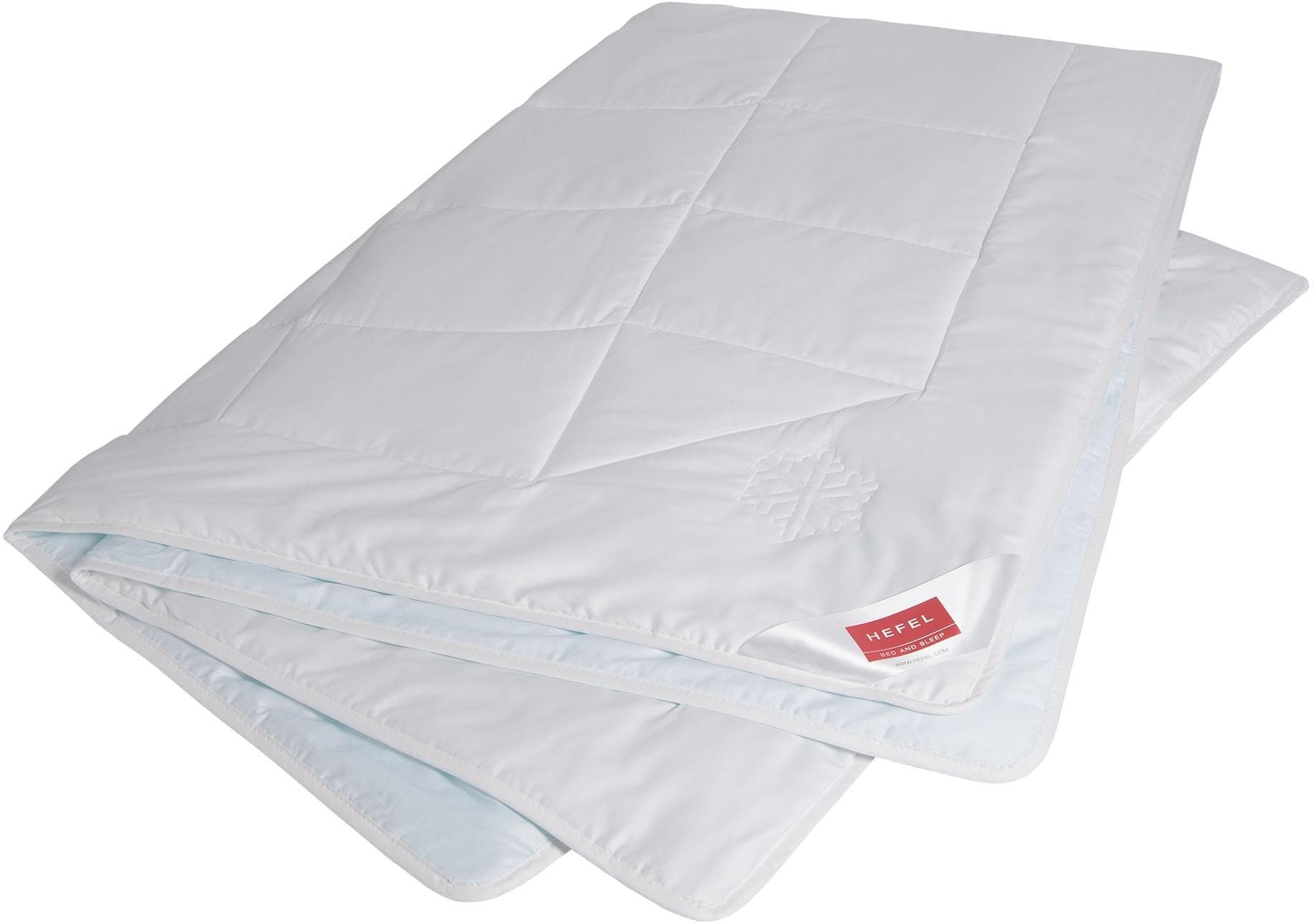 HEFEL Cool Naturfaserbettdecke Weiß 155x220cm mit PCM-Kühlung