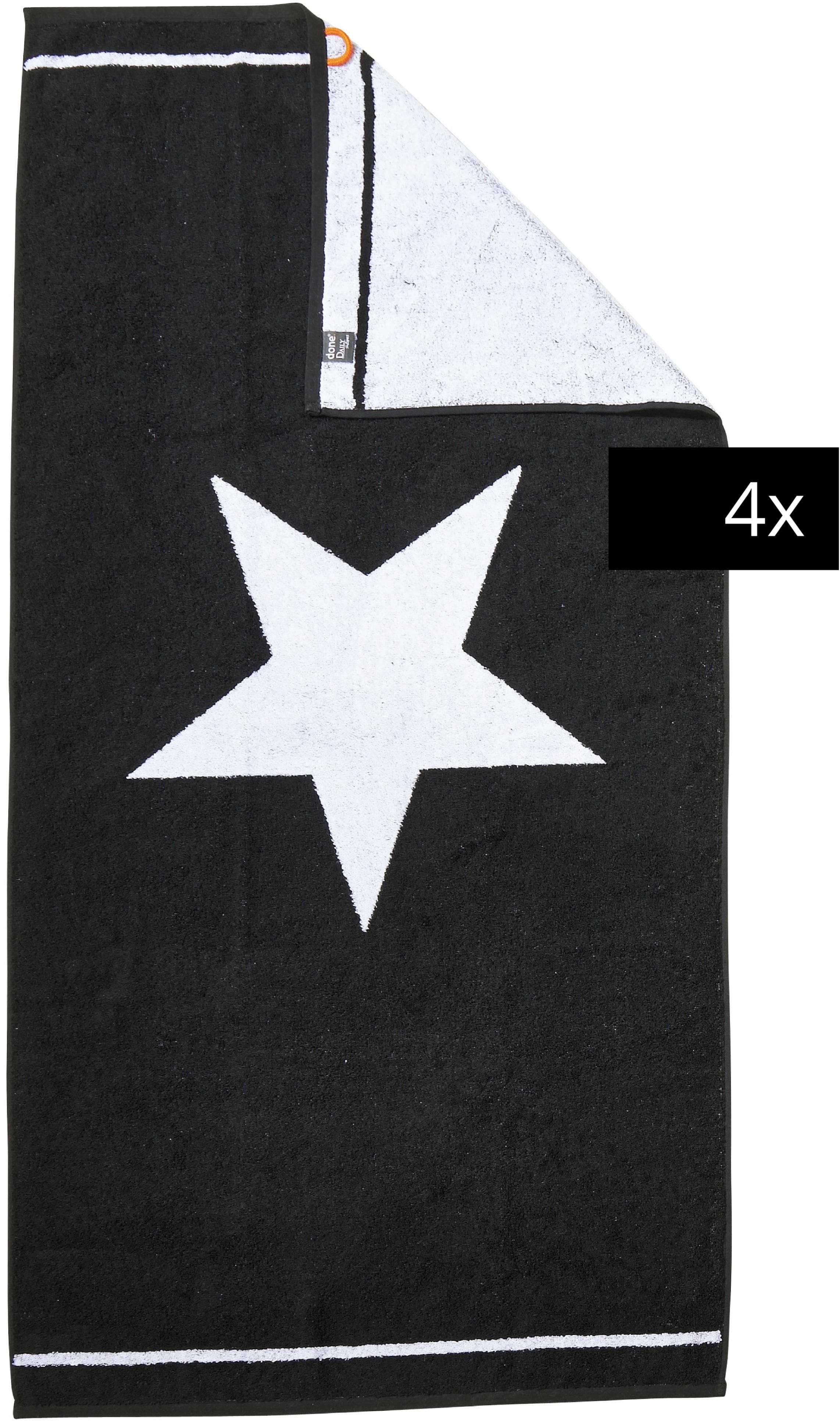 done.® Duschtücher DAILY SHAPES Jacquard-Walkfrottier