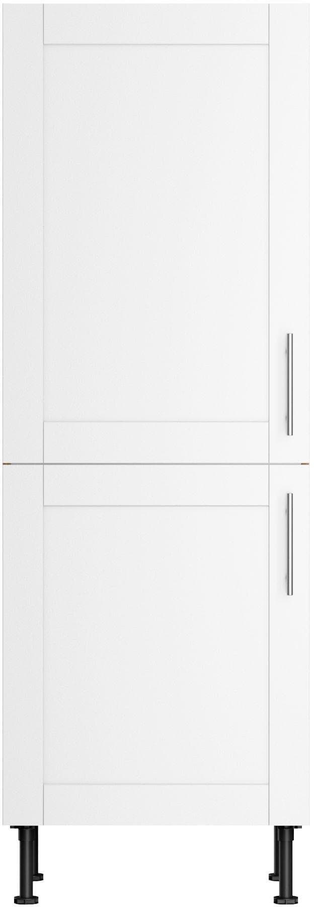 Midischrank KOCHSTATION KS-Ahus Weiß Matt Wildeiche 60cm