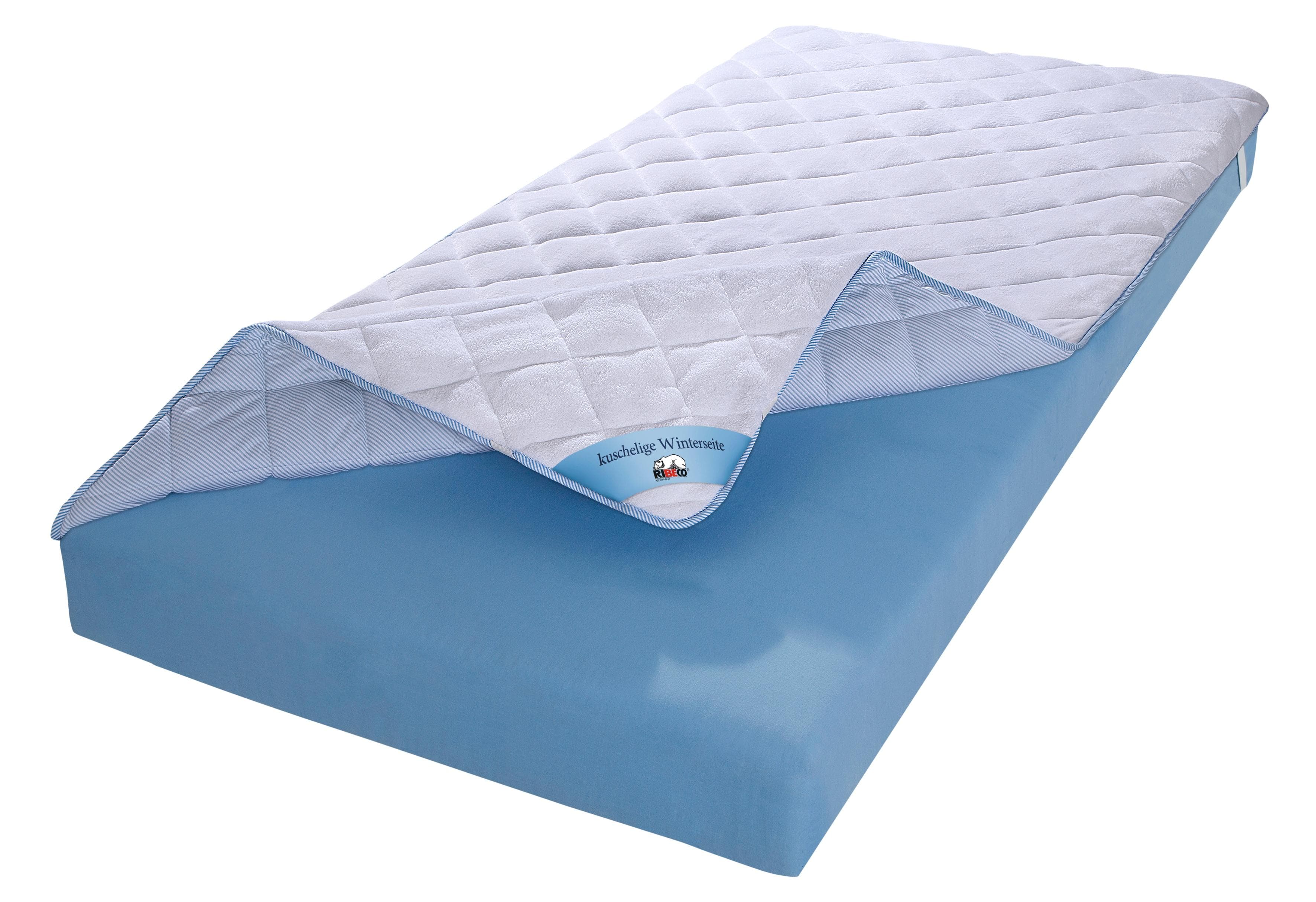 RIBECO Top Cool Matratzenauflage Weiß Zweiseitig