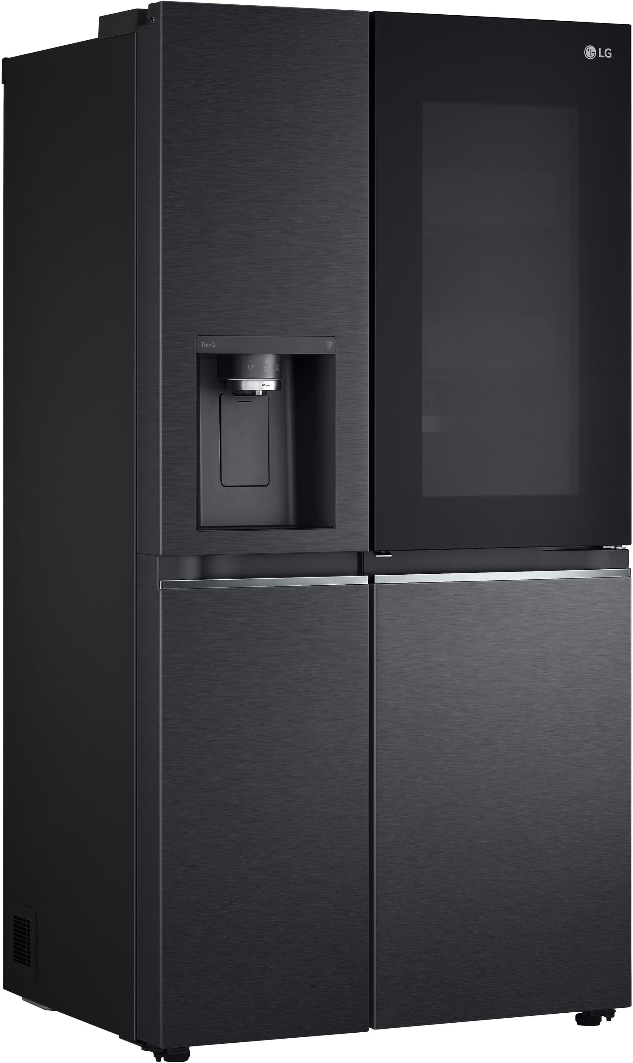 LG Side-by-Side Kühlschrank Schwarz Craft Ice InstaView
