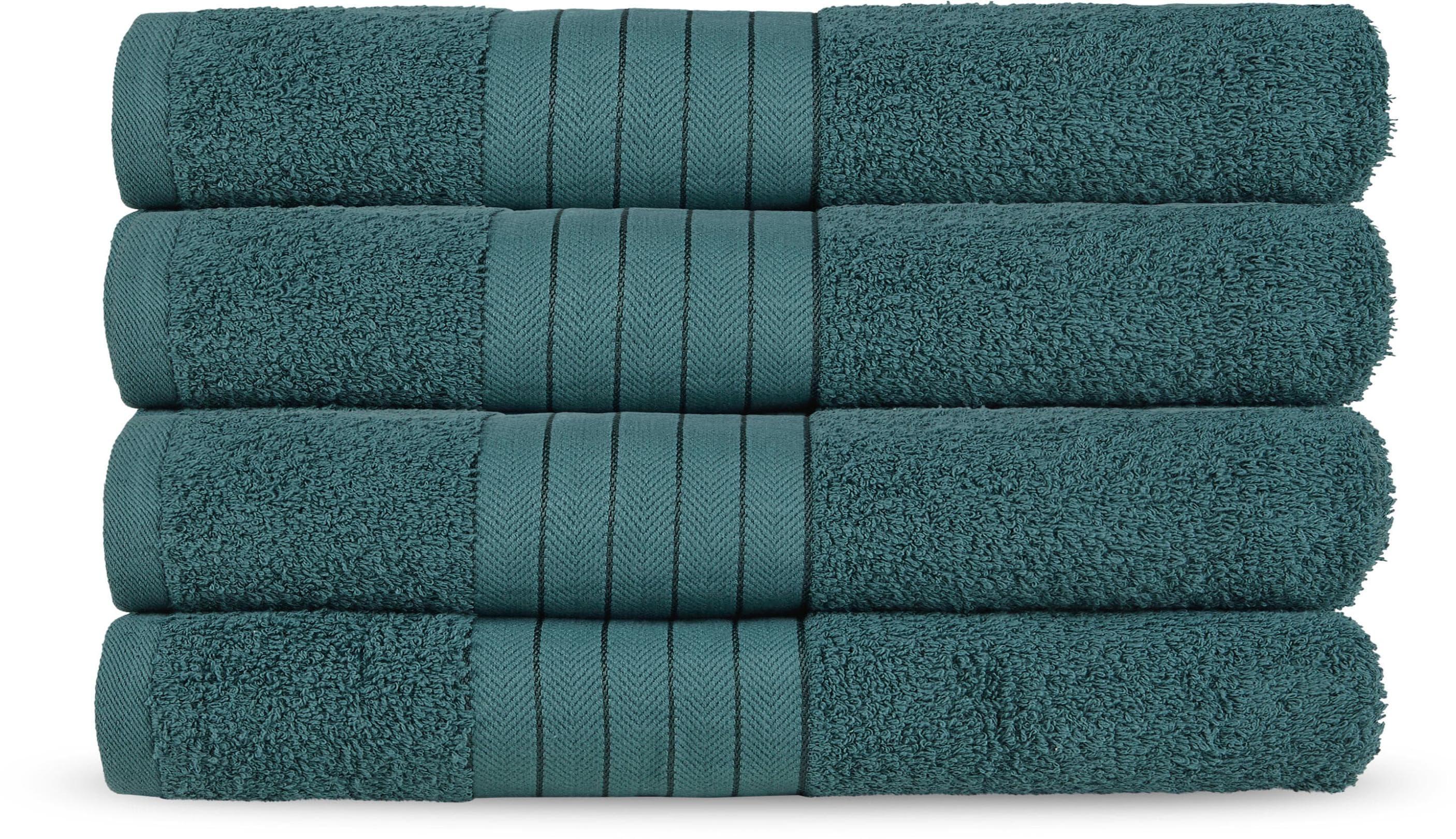 Good Morning Frottee-Handtuch Set - 4er Pack, Baumwolle, Weich, Einfarbig Creme