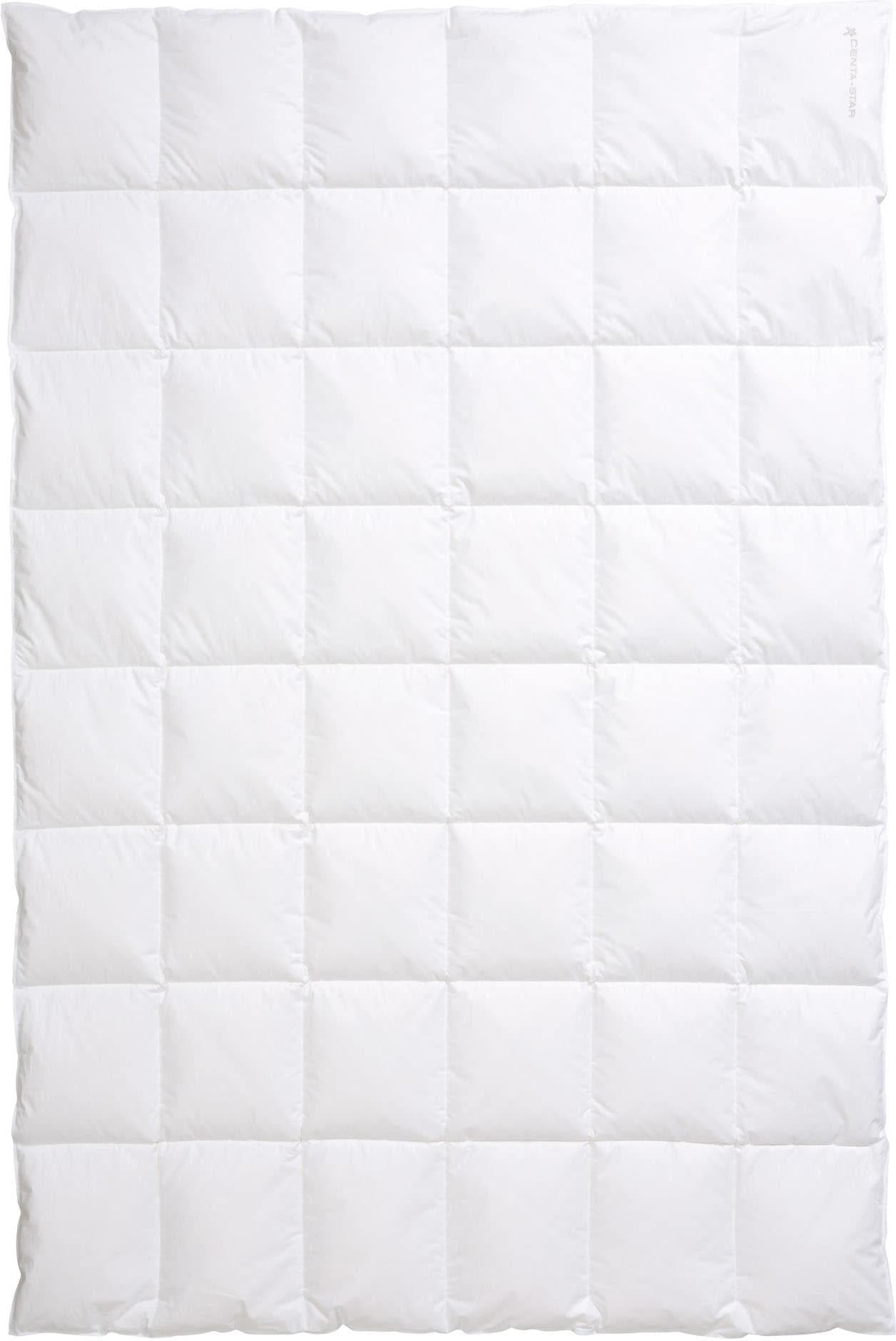 Centa-Star Daunenbettdecke Nordic Weiß 135x200cm Baumwolle