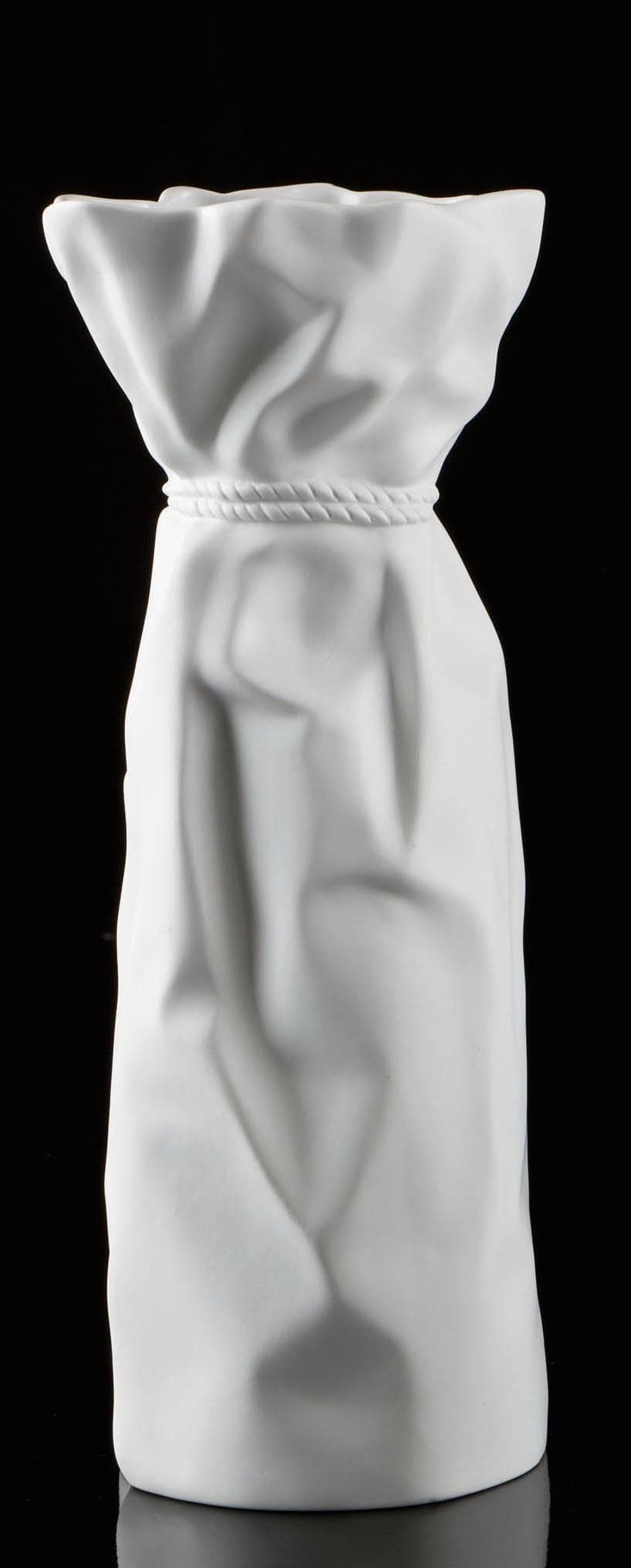 Kaiser Porzellan Tischvase Papyrus Weiß Biskuitporzellan