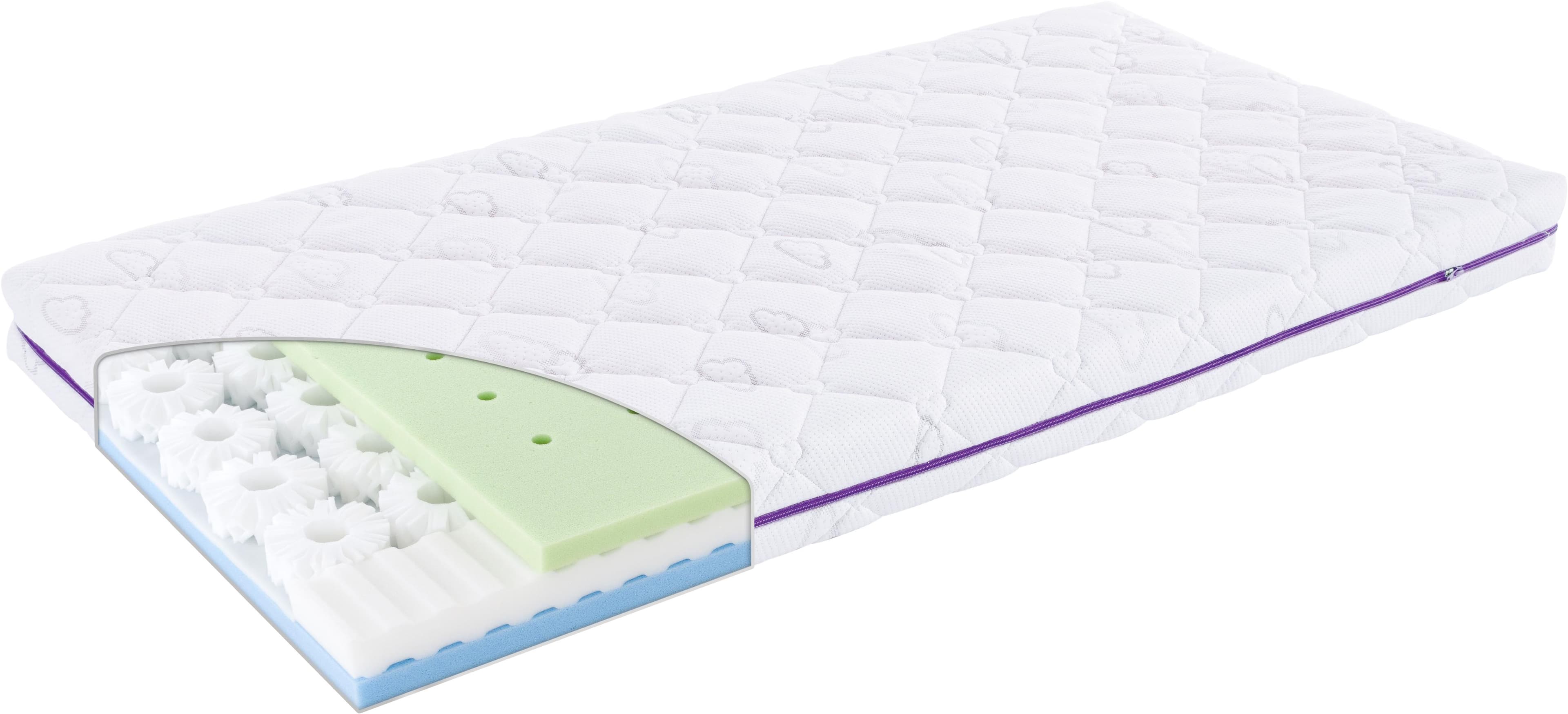 TRÄUMELAND Octasmart Babymatratze Weiß mit TENCEL Bezug