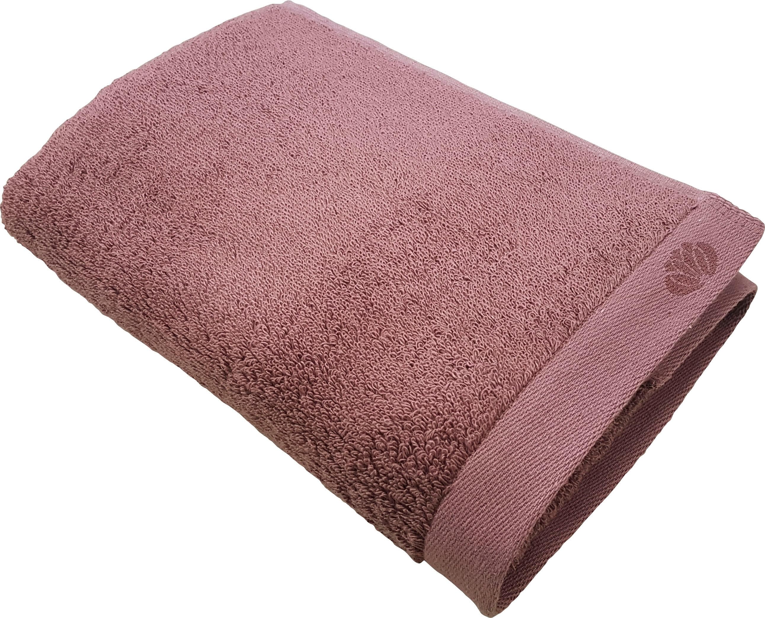 FRAMSOHN FROTTIER Botanic Deluxe Badetuch Altrosa-Rot Walkfrottier