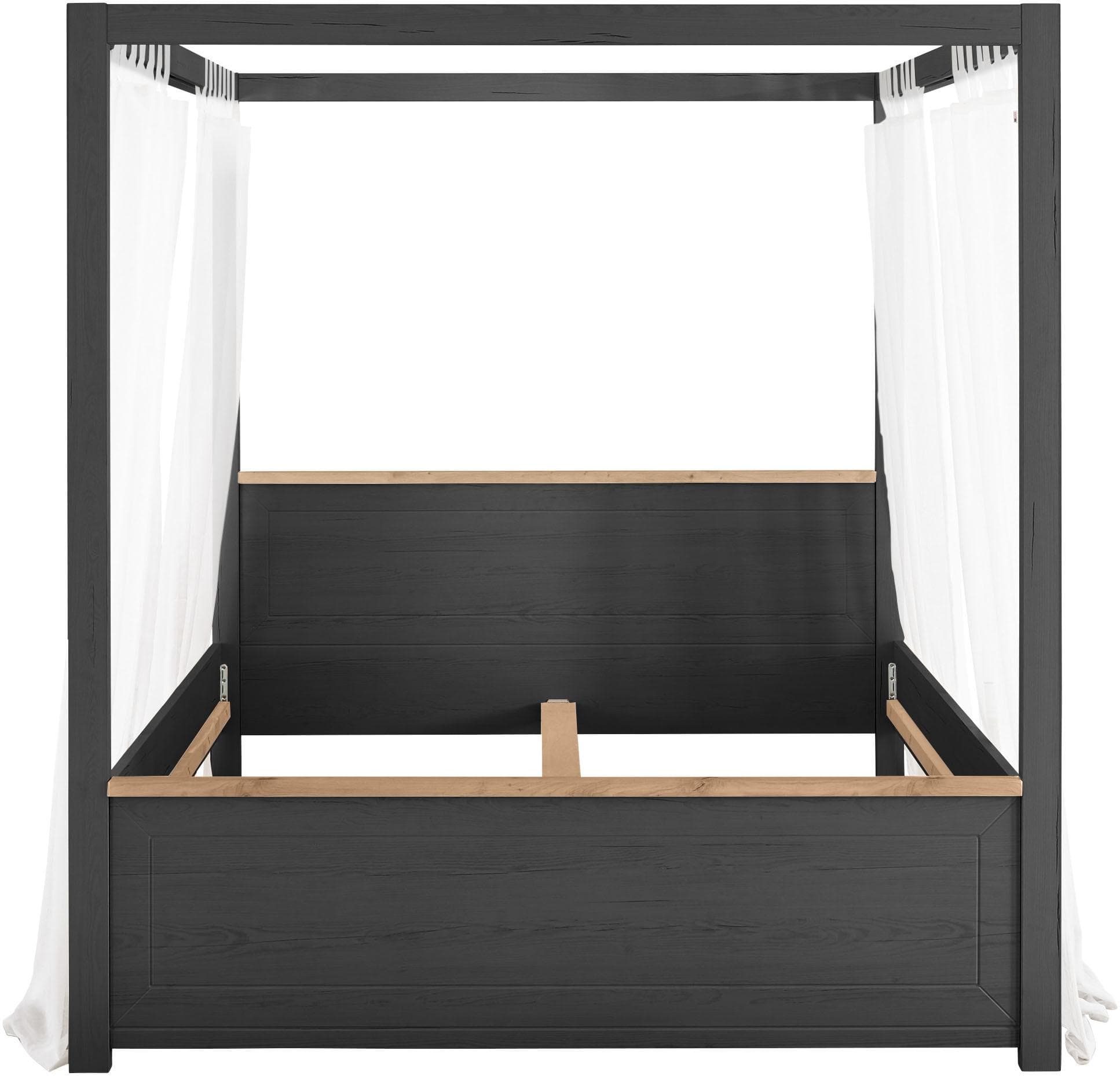 Himmelbett York Schlafen Grau Anthrazit