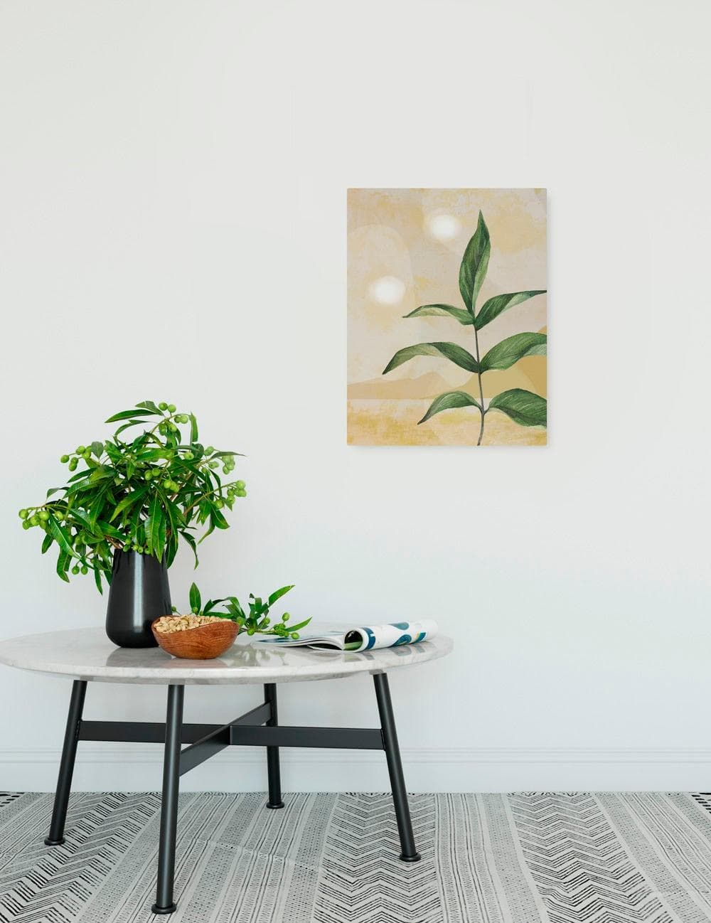 Komar Leinwandbild Desert Survivor 30x40 cm Grün Gelb Weiß Natur