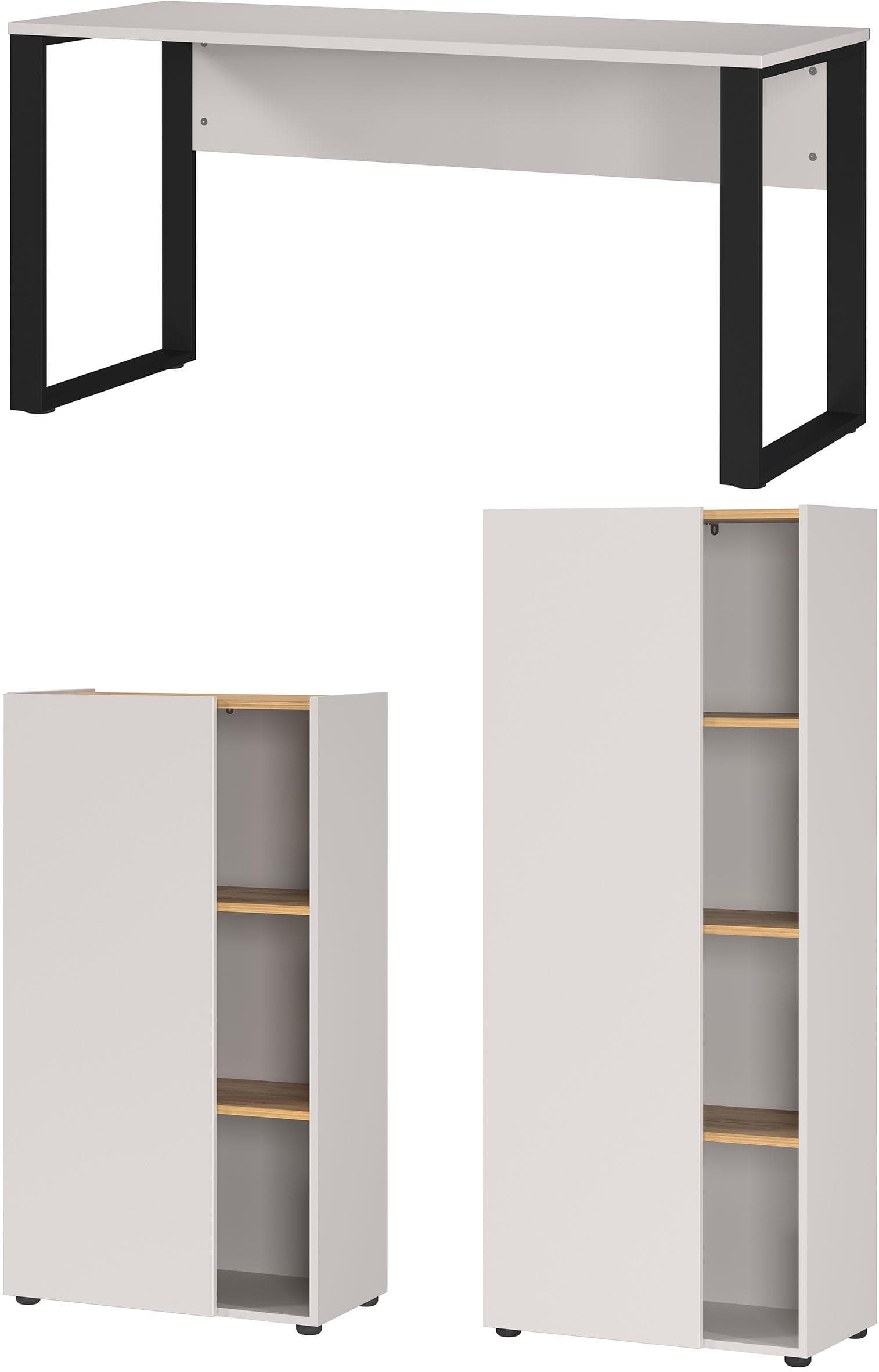 Germania Adrano Büromöbel-Set: Stilvolles Design mit Teilschließtür