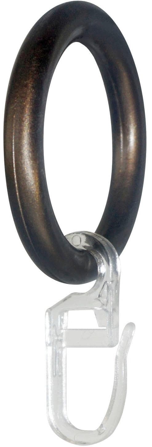 Garesa Gardinenring mit Haken Gr. 1 bronzefarben Kunststoff