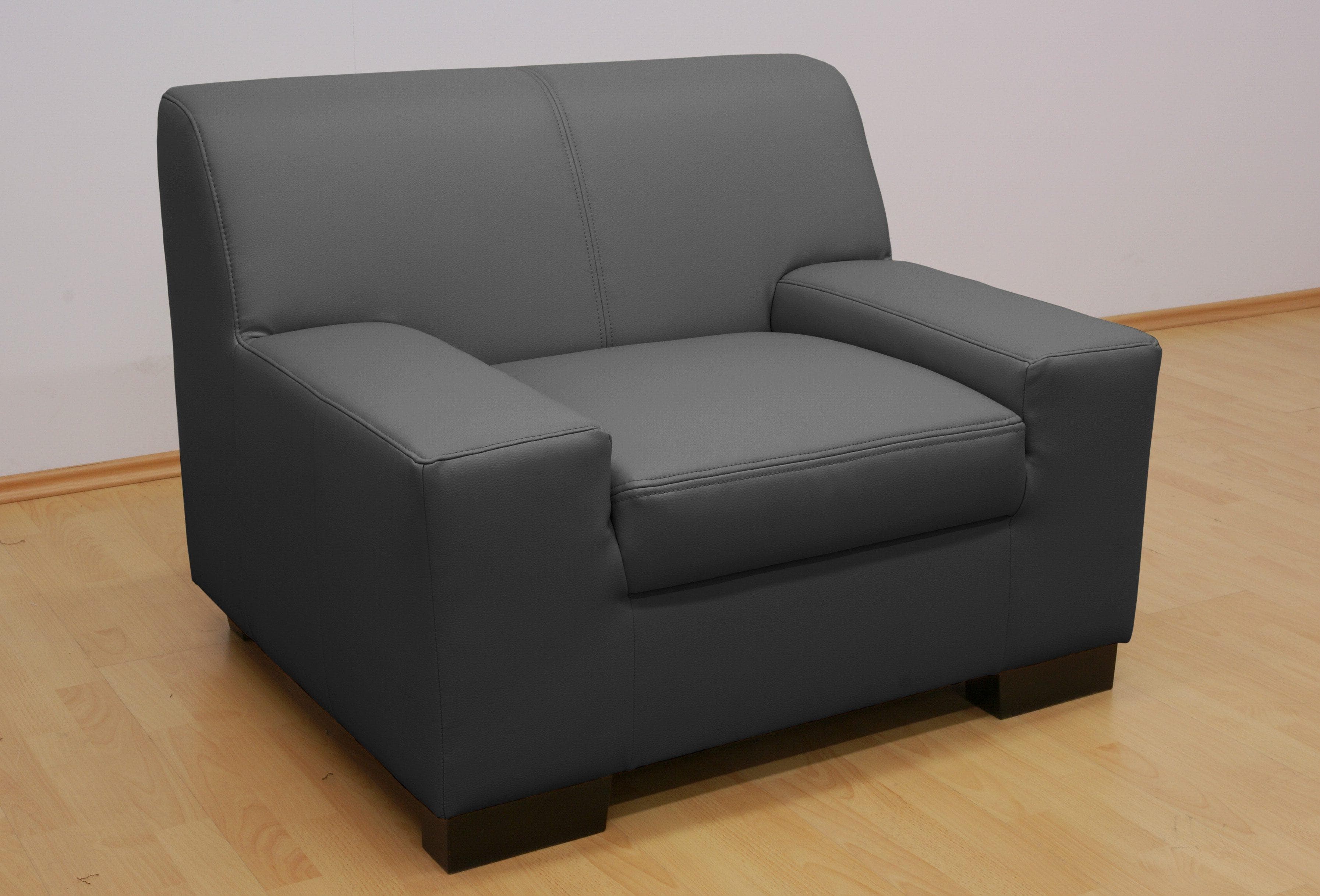 DOMO Collection Sessel Norma Top Schwarz Modern