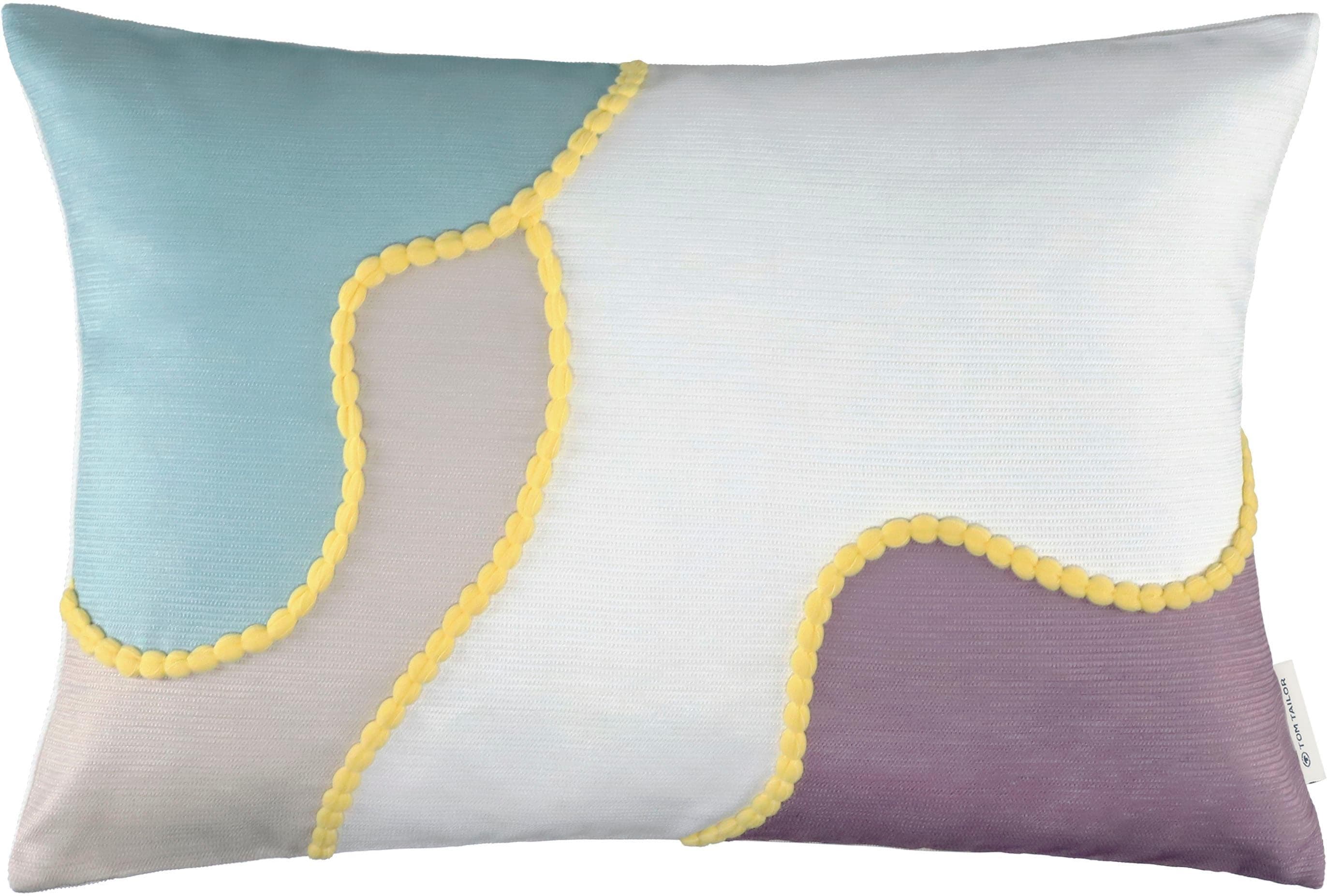Kissenhülle TOM TAILOR Tropical Organic Violett Polyester