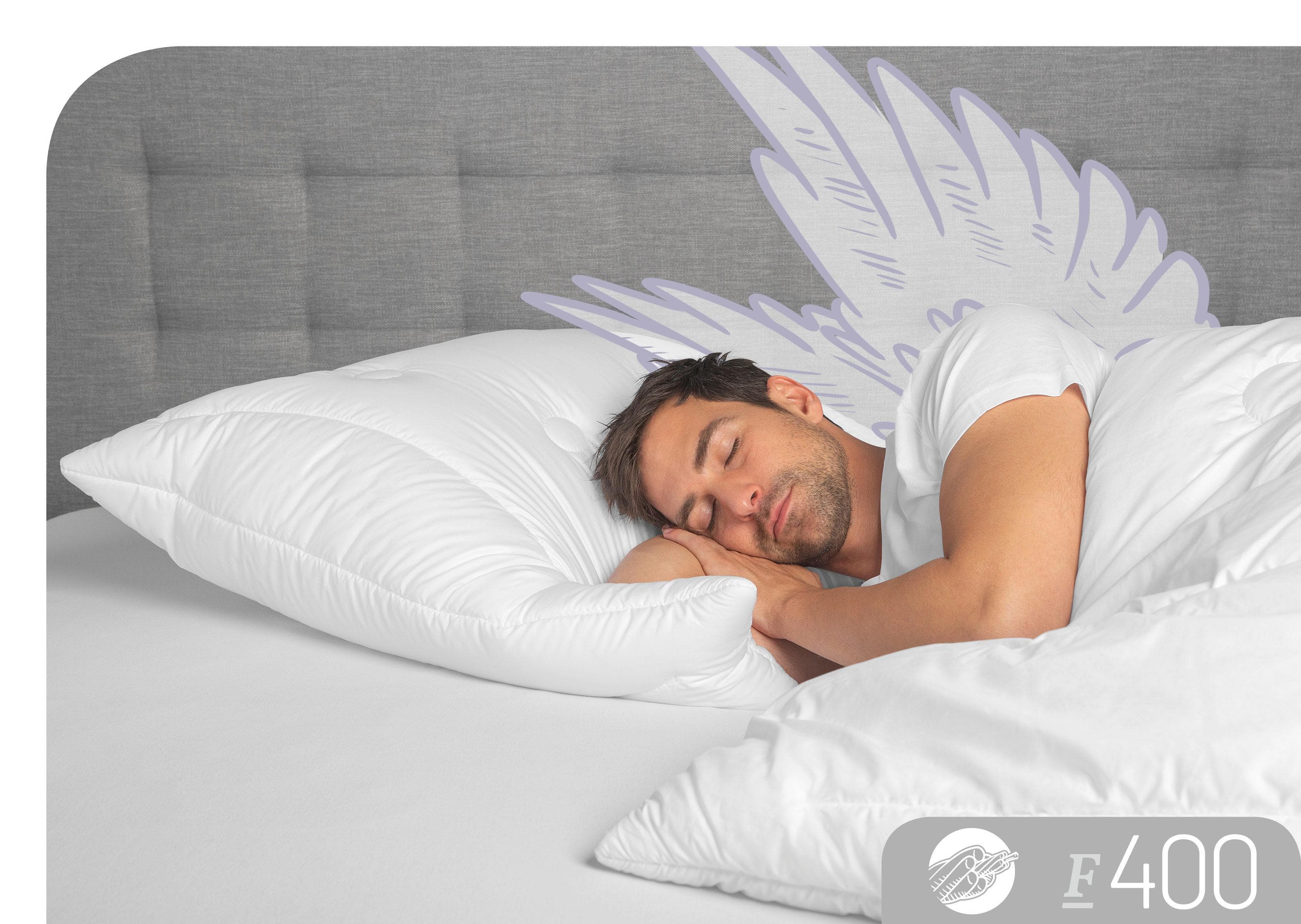 Kopfkissen im Schlafstil 'F400' aus Baumwolle und Polyester
