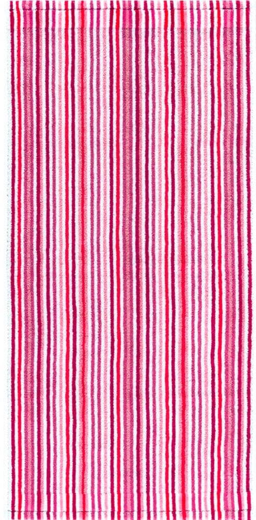 Egeria Badetuch Combi Stripes Rosa 100% Baumwolle