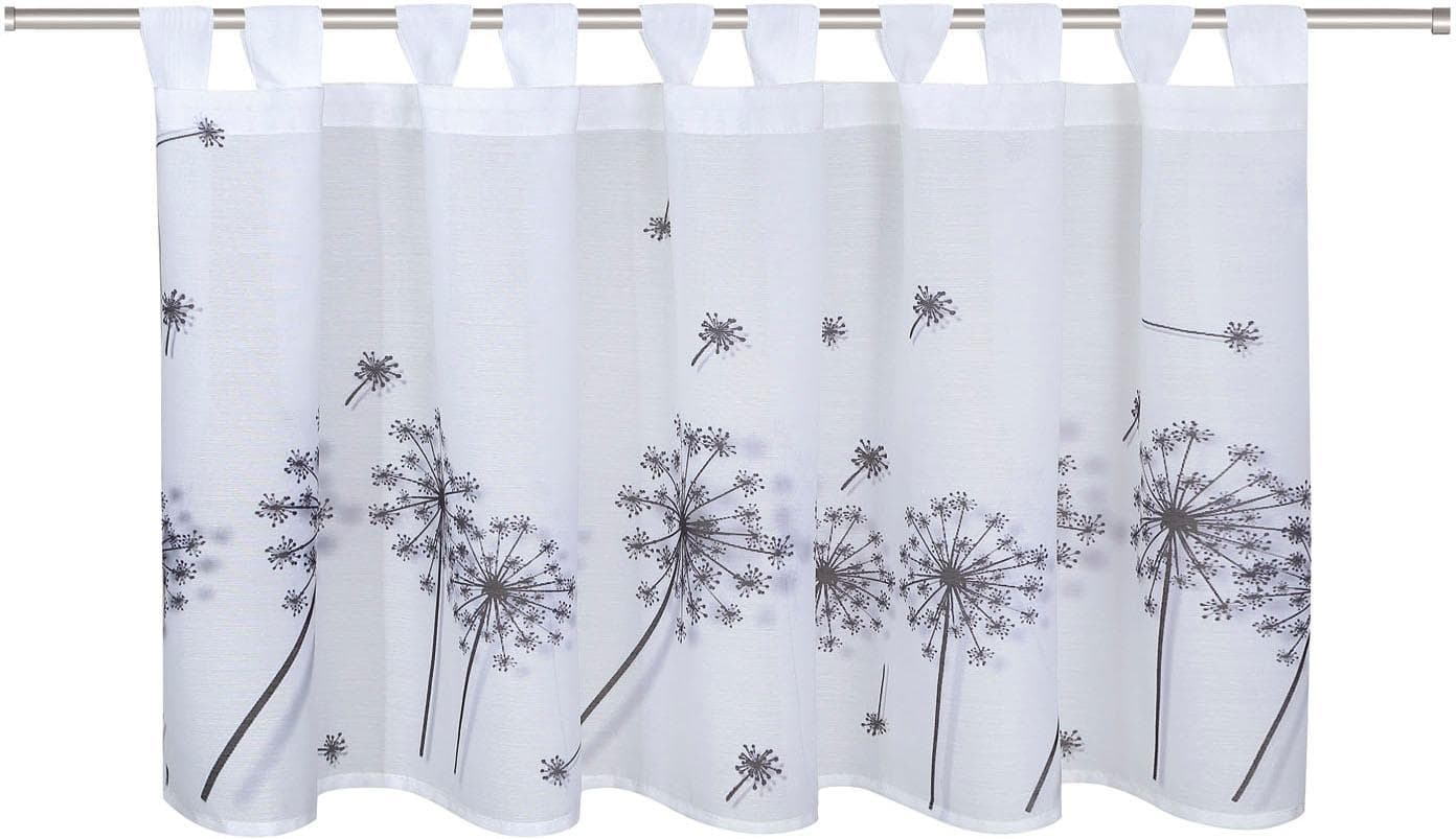 GERSTER Scheibengardine Christina Anthrazit Polyester
