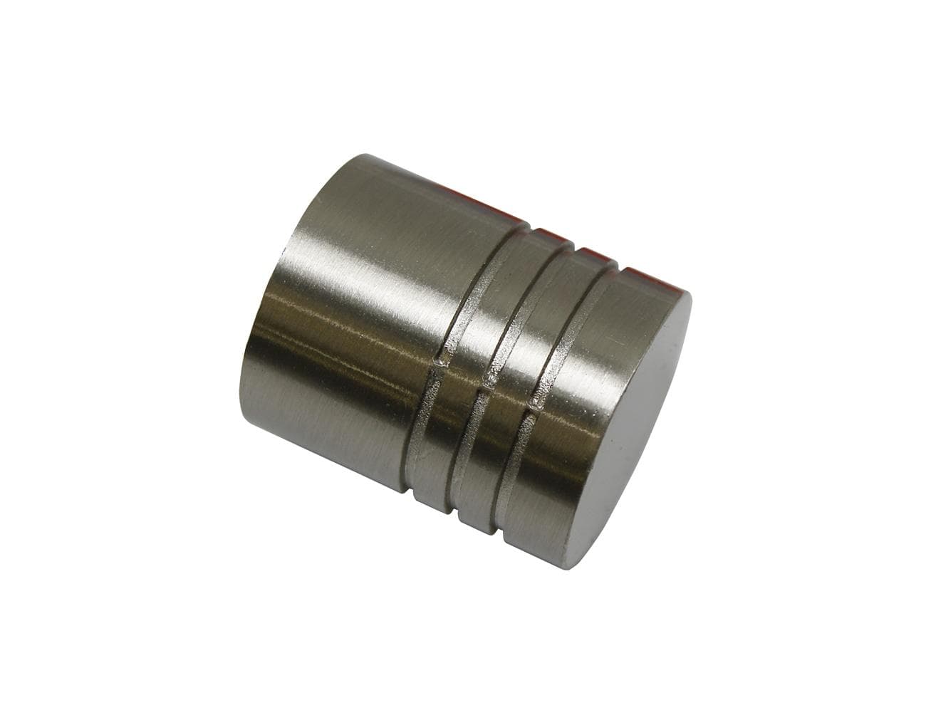 Gardinia Gardinenstangen-Endstück Zylinder Gr. 1 Silber Edelstahl
