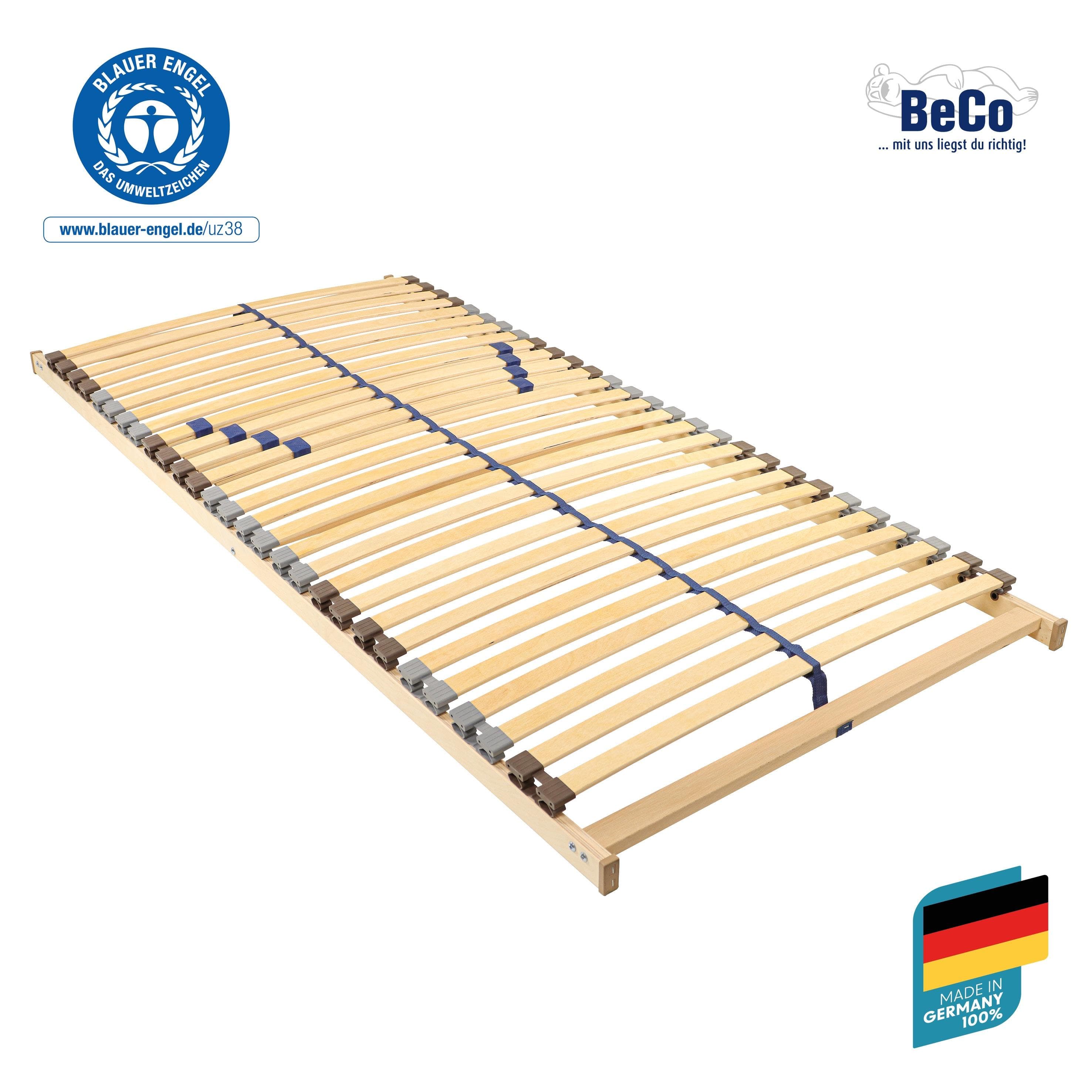 BECO Blue Star NV Lattenrost Transparent Weiß 7-Zonen Härtegradregler
