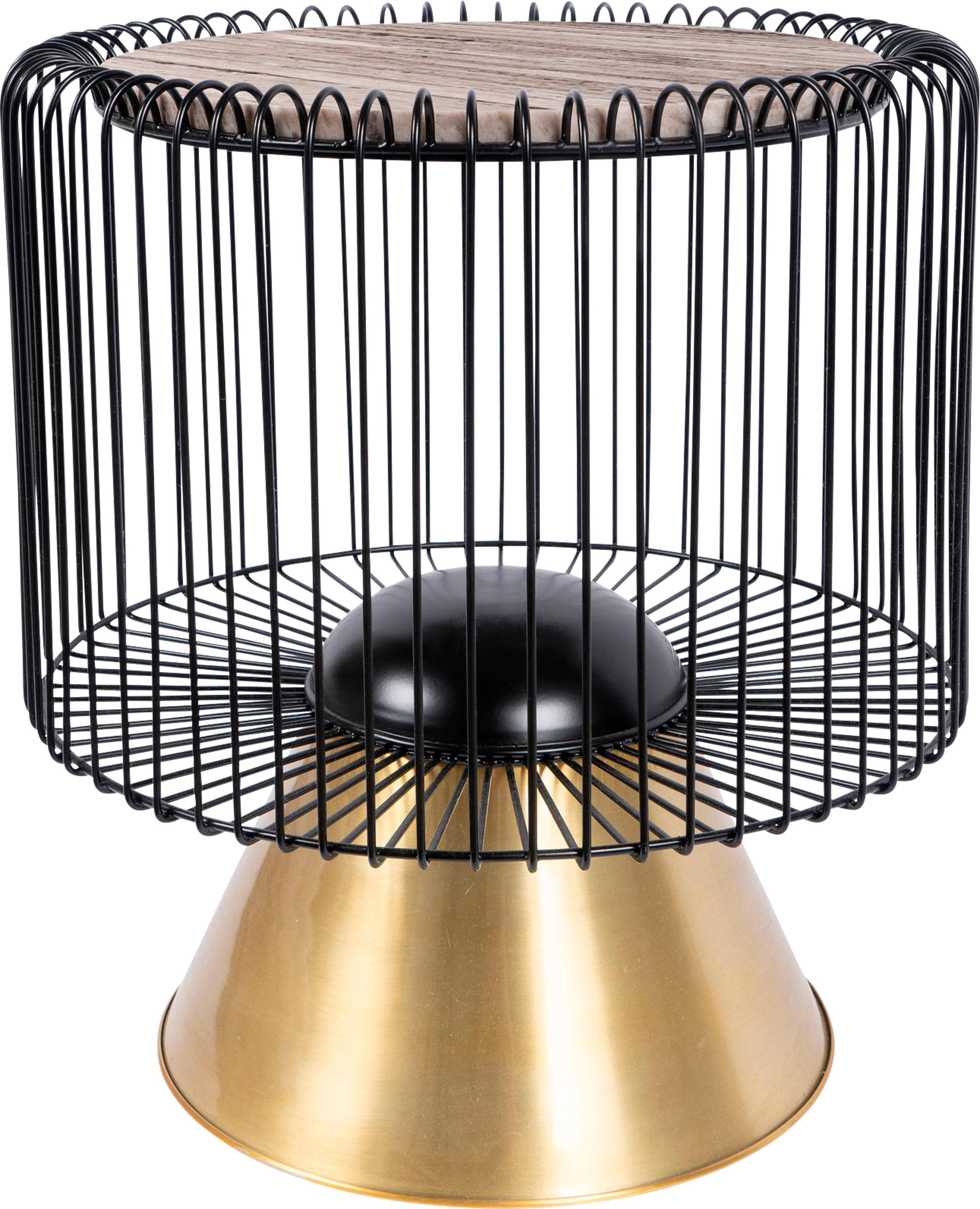 Edler Beistelltisch mit Marmorplatte