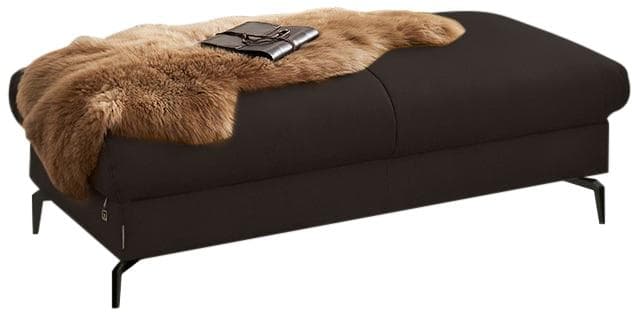 W.SCHILLIG Polsterhocker Braun Leder Modern