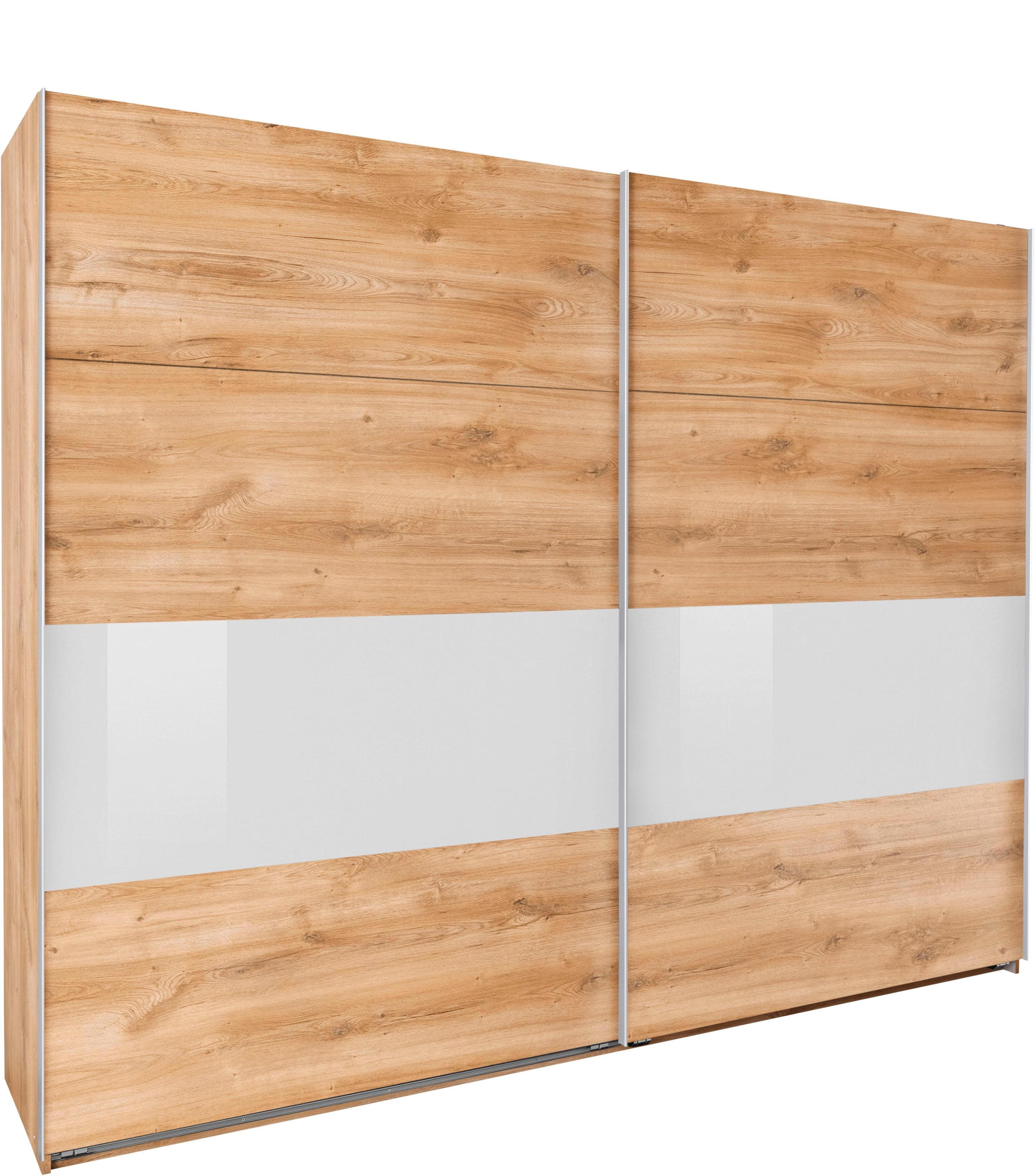 Wimex Bramfeld Schwebetürenschrank mit Glaselementen und Einlegeböden