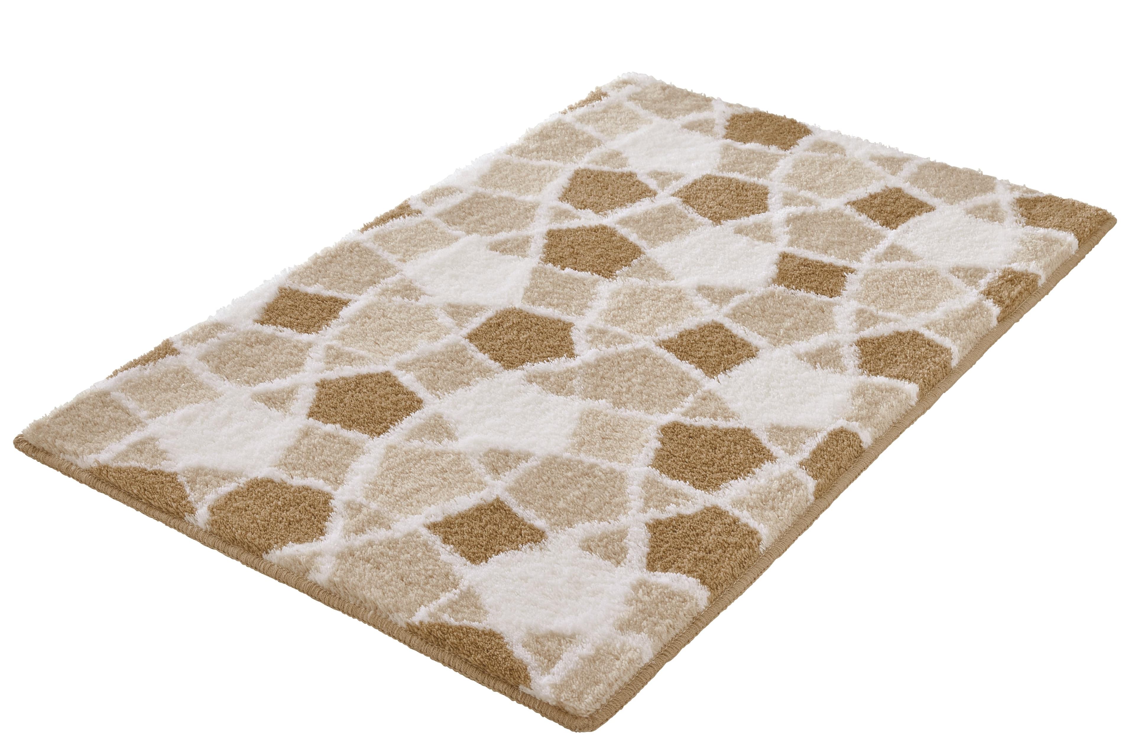 Kleine Wolke Badematte Sintra Beige Modernes Mosaikdesign