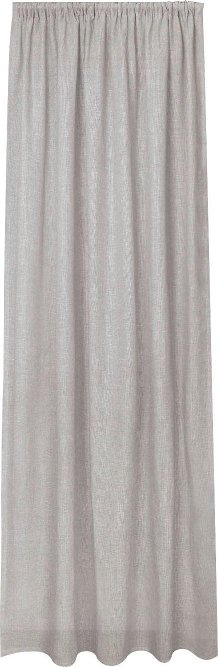 GERSTER Vorhang Anzo Grau 140x245 cm Uni Kräuselband