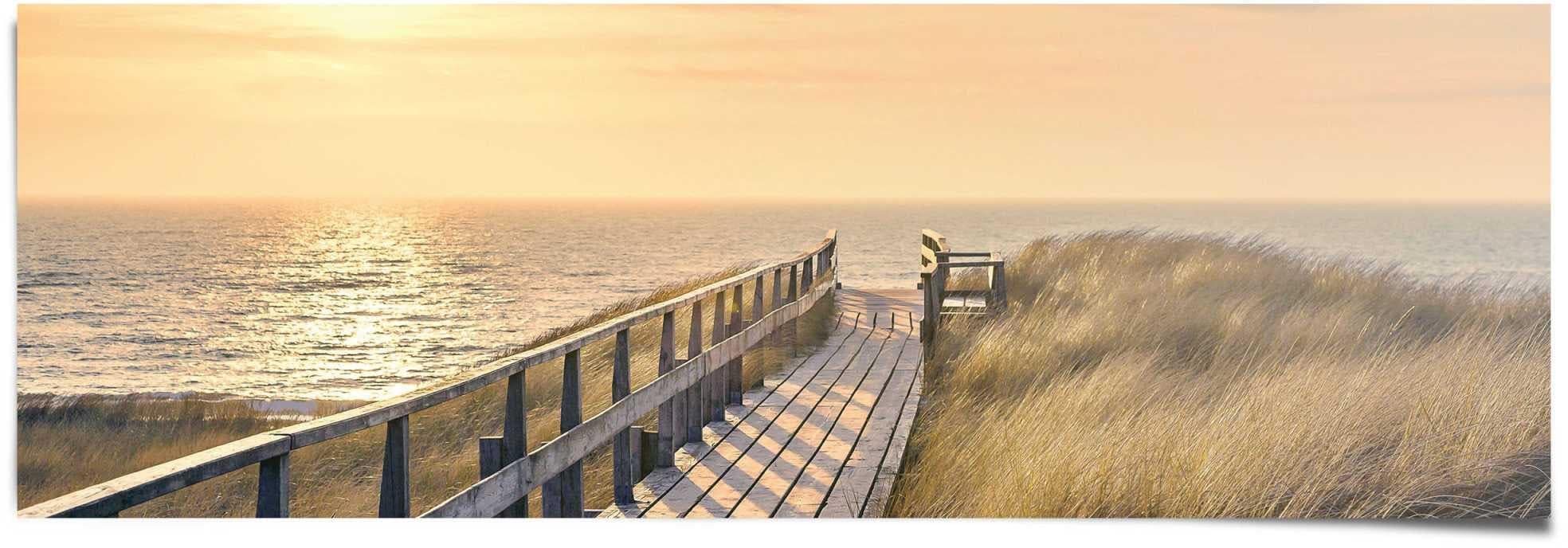 Poster REINDERS "Weg zum Strand" Khaki