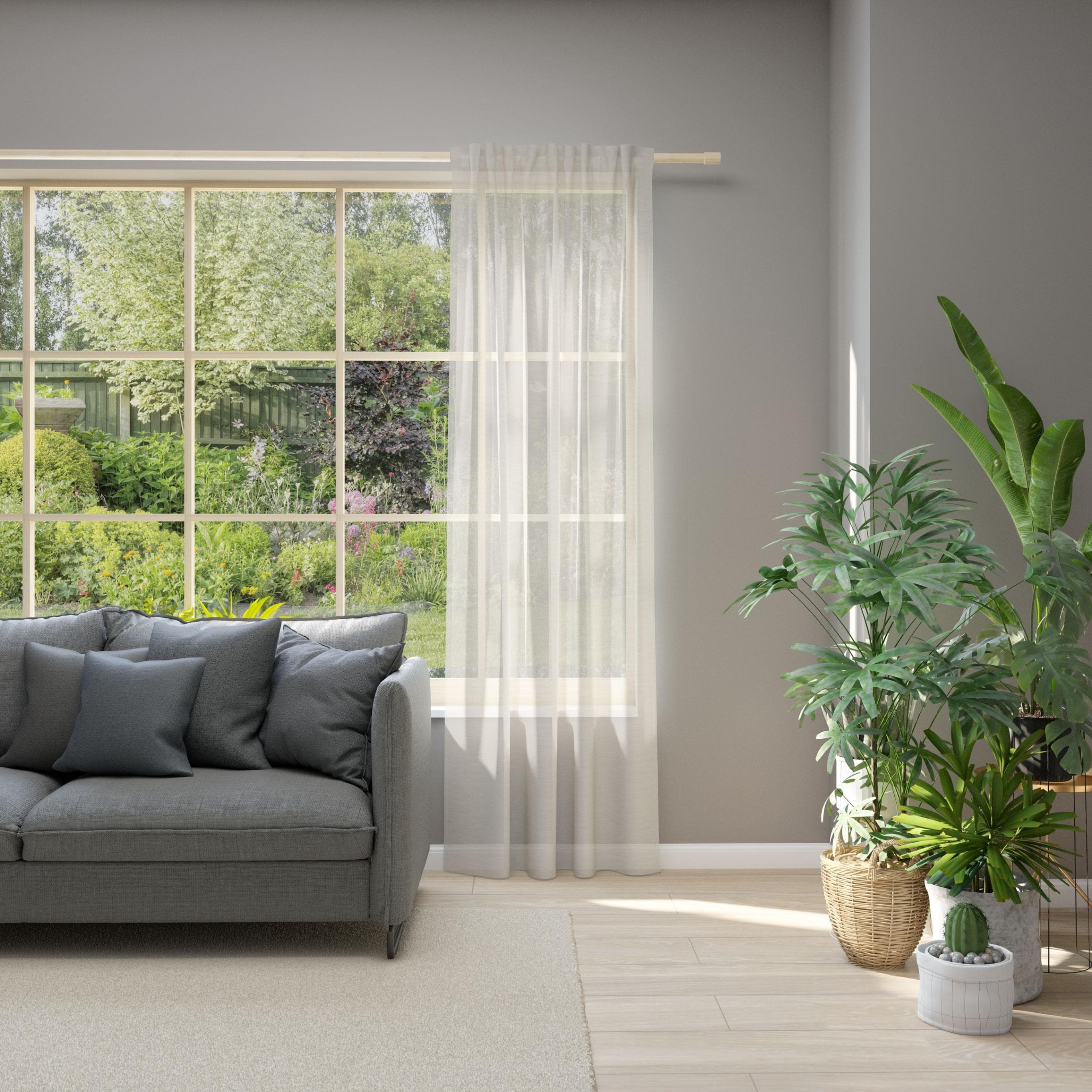 Neutex for you! Allure Gardine: Halbtransparenter Vorhang mit Schlaufenband