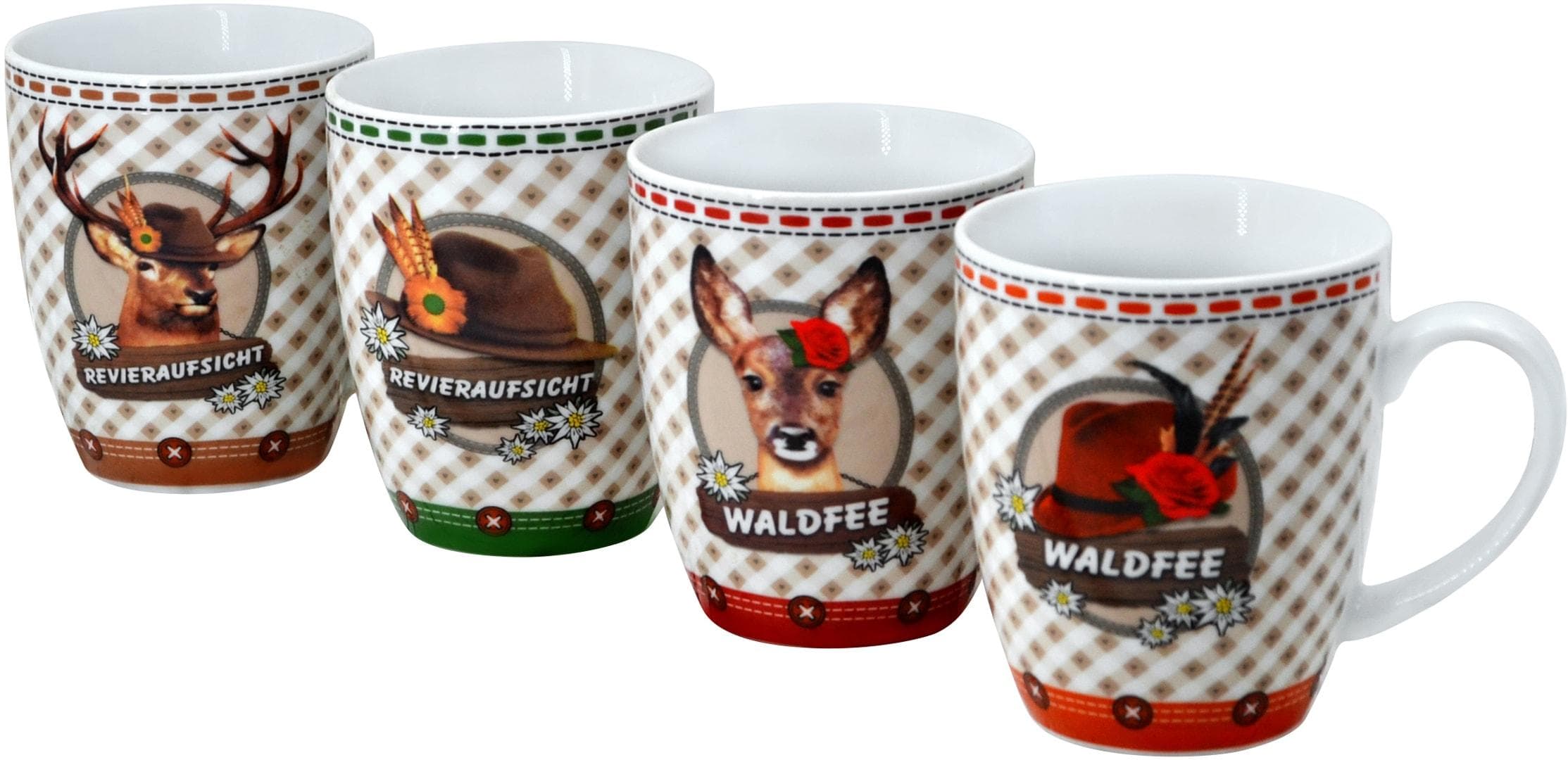 Retsch Arzberg Becher-Set Weidmann 4-tlg. Bunt Porzellan 360ml