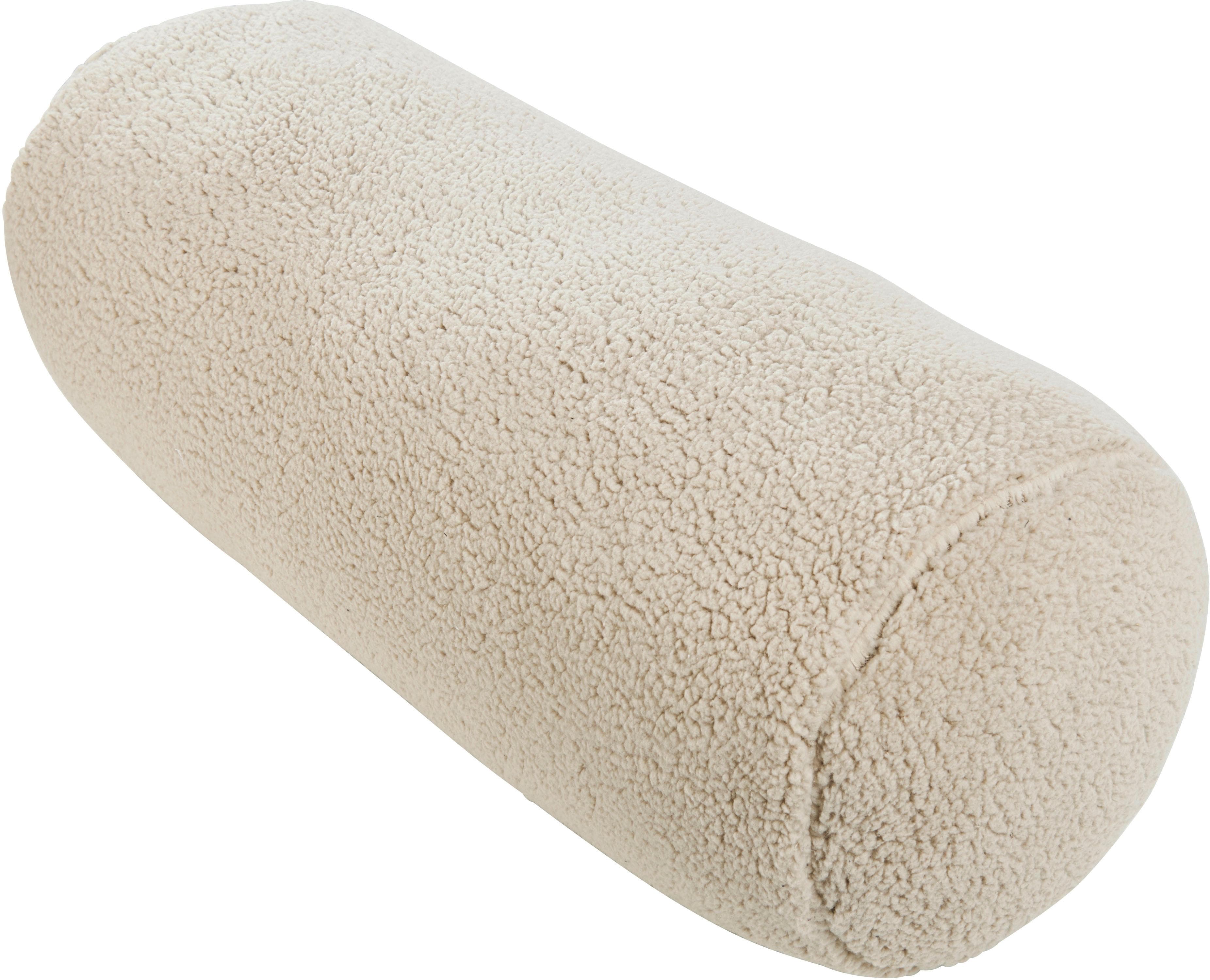 done. Nackenrolle Soul Beige Teddy-Plüsch mit Reißverschluss