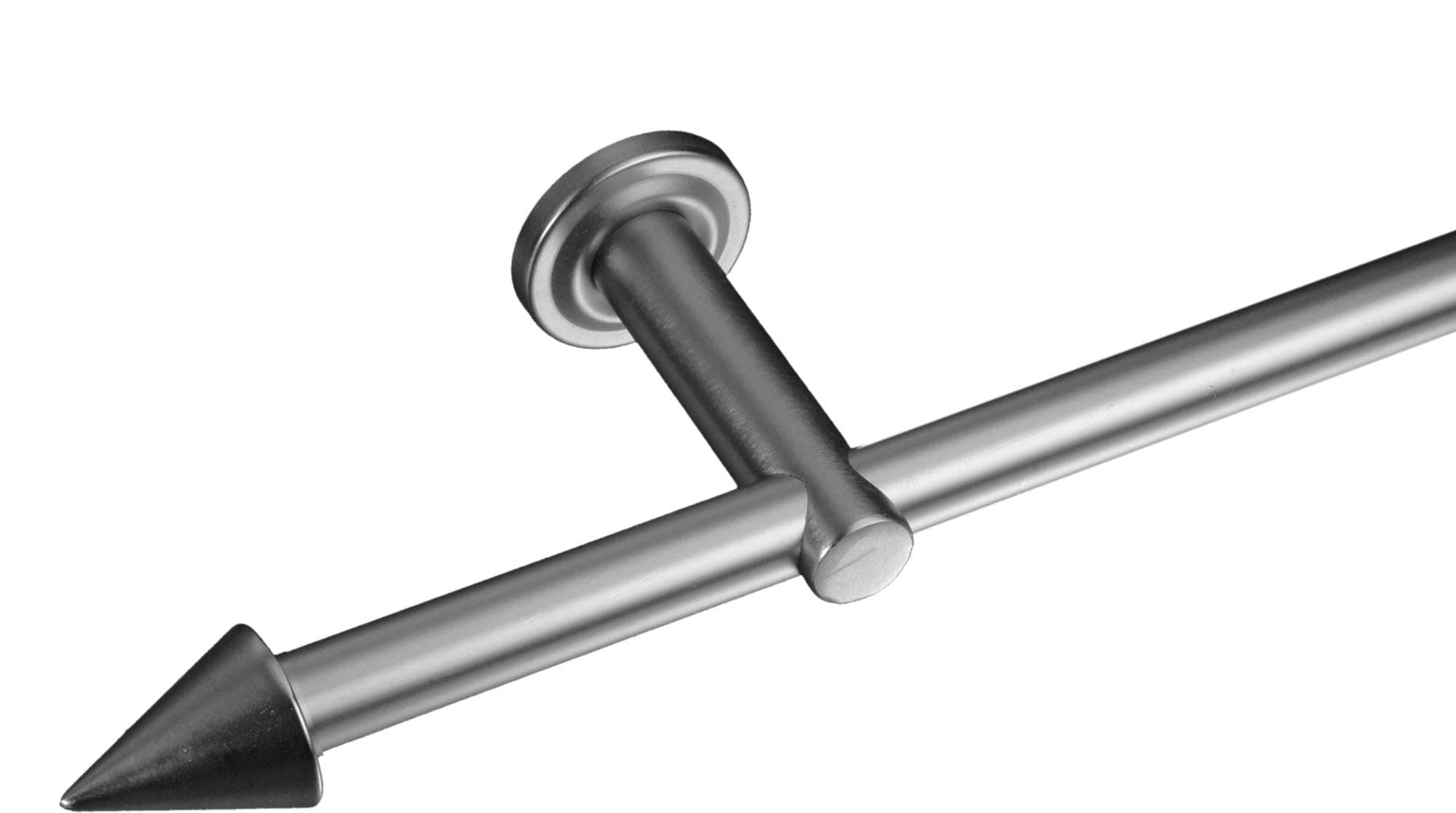 LIEDECO Gardinenstangen-Endstück 16mm Silber Modern