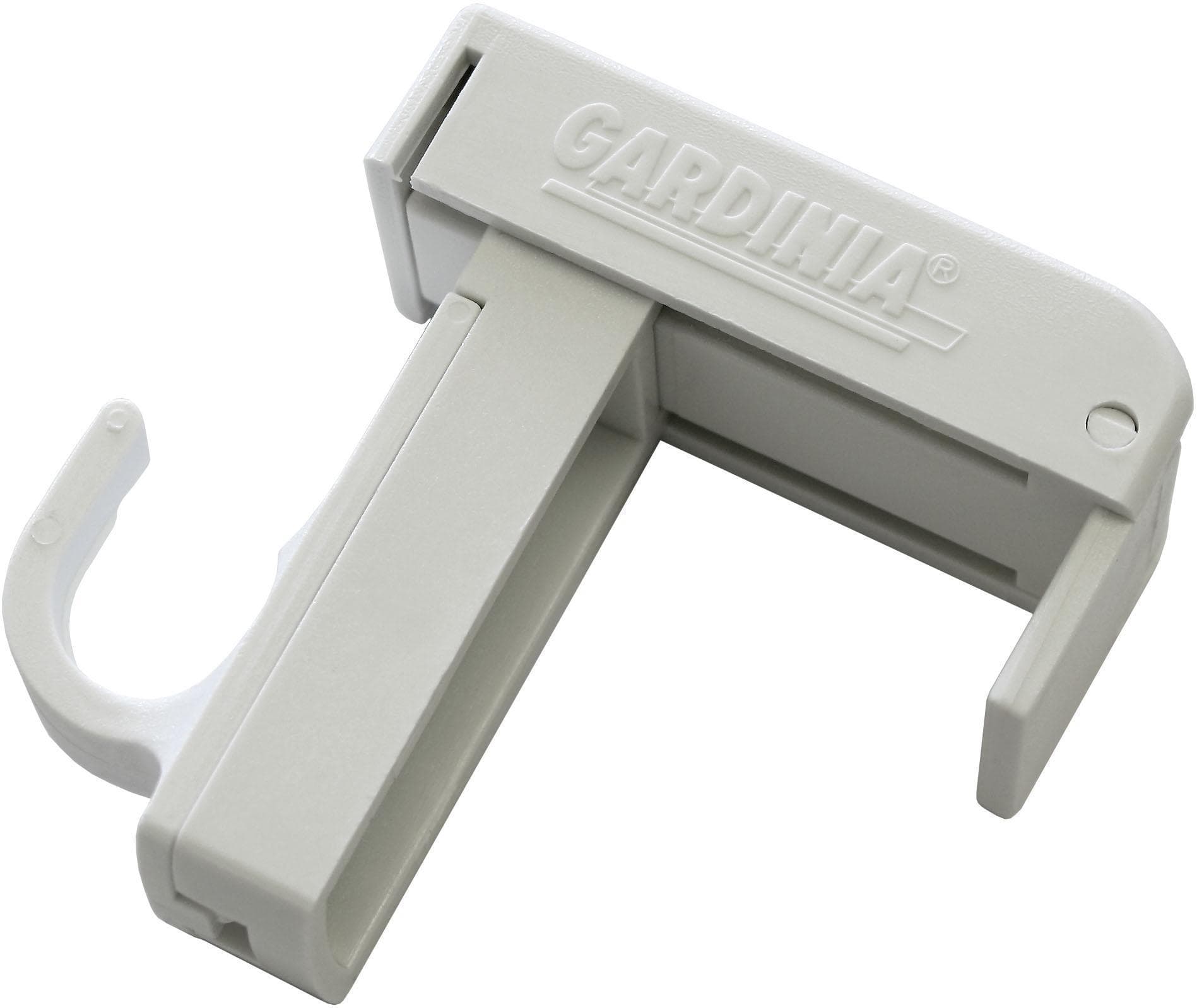 Gardinia Klemmträger Set Weiß für Vitragestangen