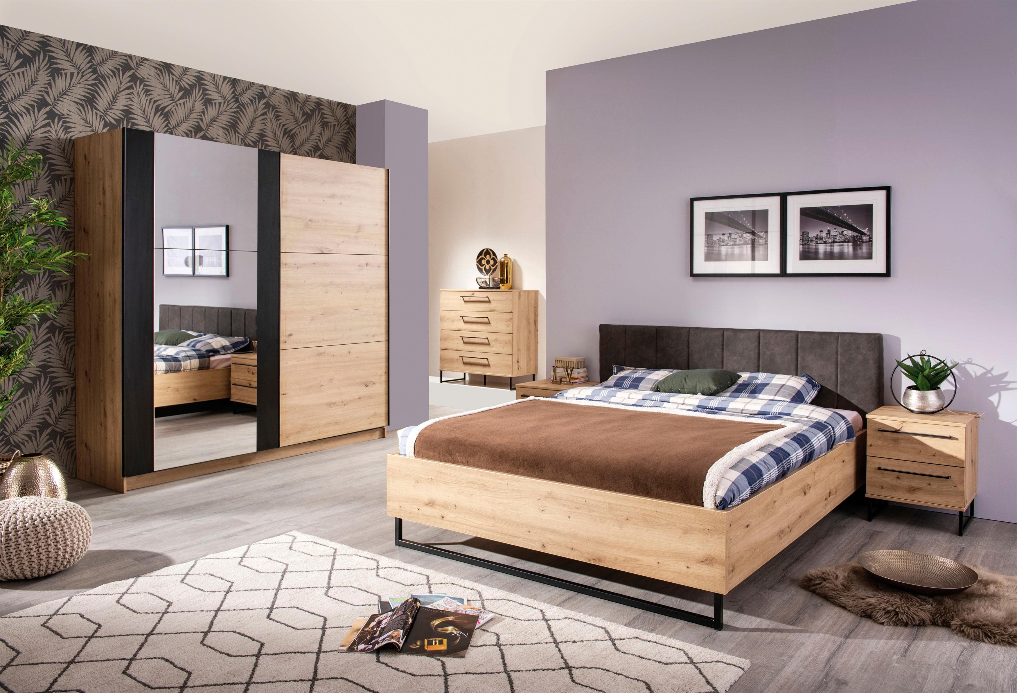 INOSIGN Schlafzimmer-Set Sardinia Braun Holzwerkstoff 5-tlg.