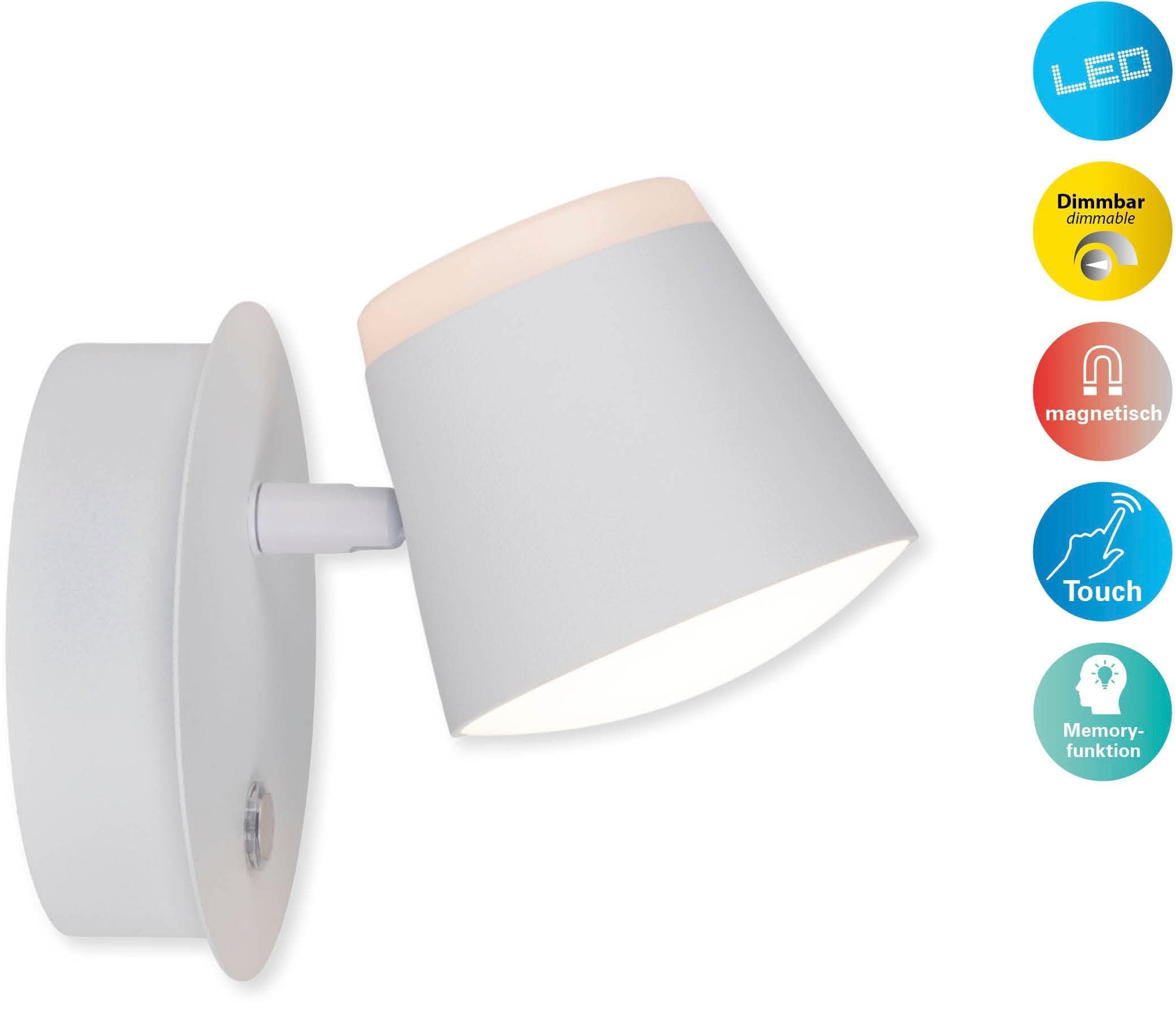 Näve LED Wandleuchte Tondo - Dimmbar, Magnetisch, USB-Ladefunktion