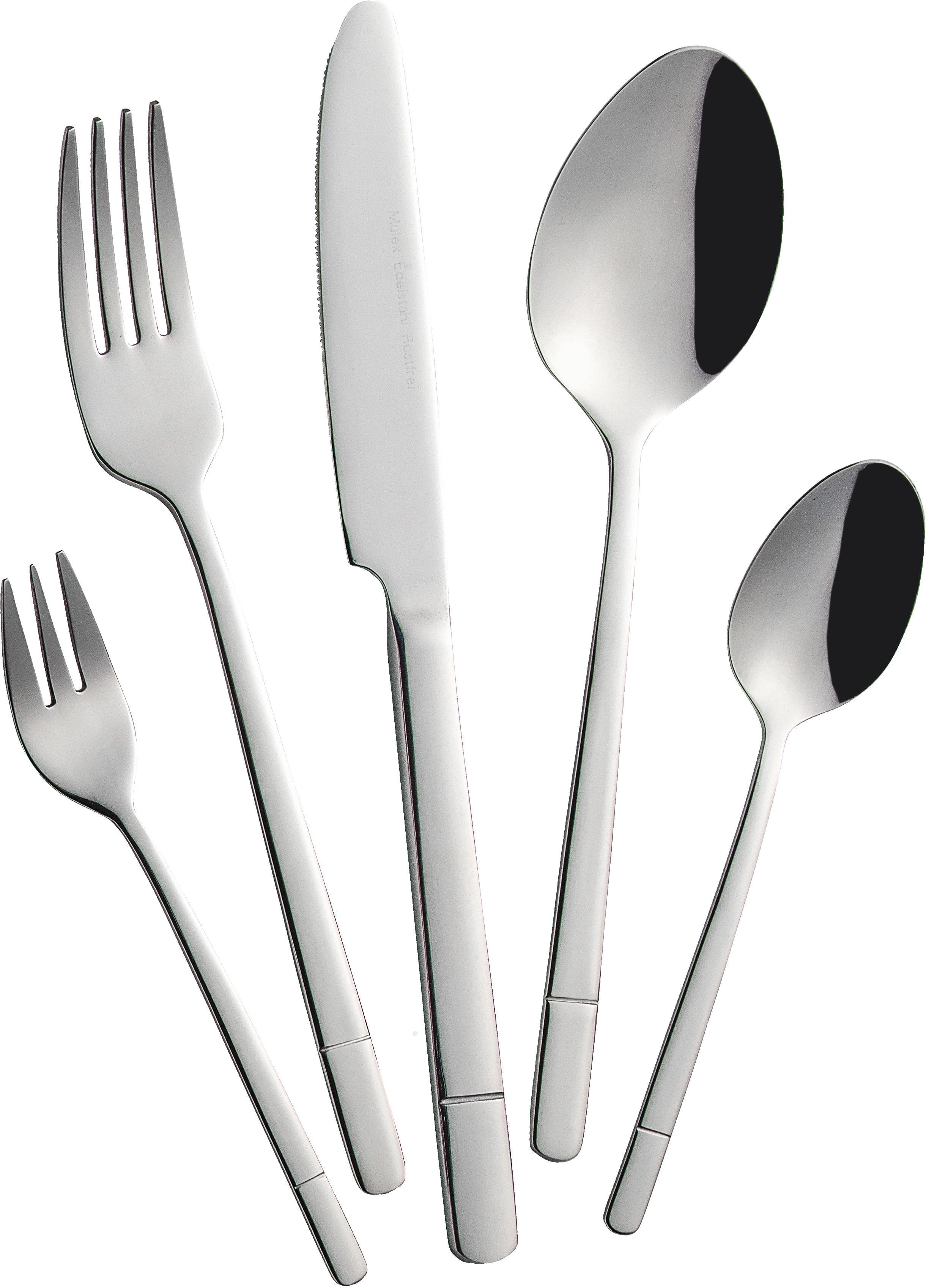 Besteck-Set MULEX Oceanside Silber Edelstahl 30 Stk. Essbesteck-Sets Poliert
