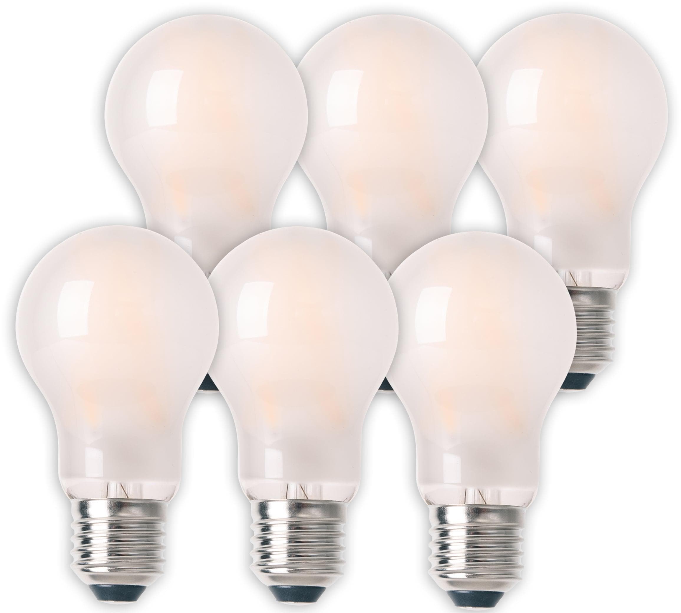 NÄVE LED-Leuchtmittel 6er Set E27 Warmweiß Globe