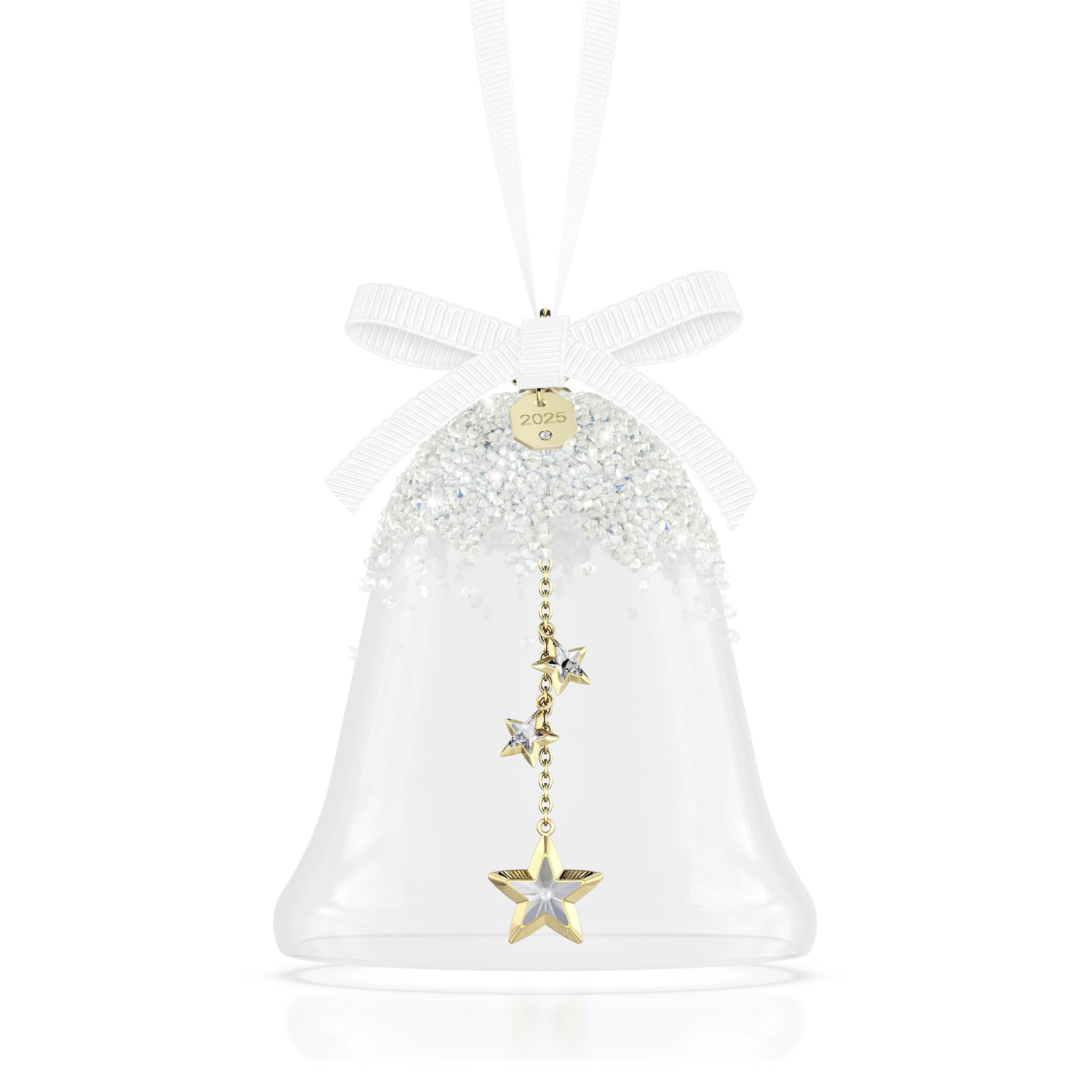 Swarovski Annual Edition Weihnachtsglocke 2025 Dekohänger Kristallweiß Gold