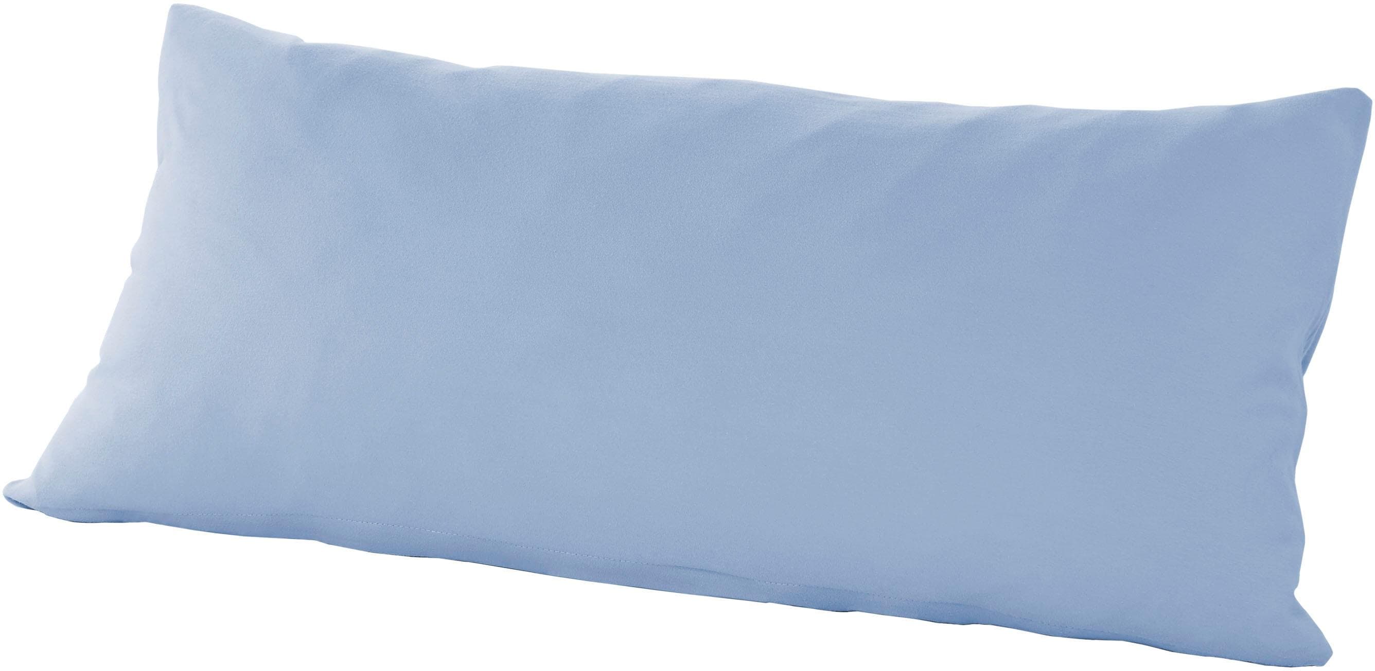 Primera Kissenbezug Blau Sky Feinjersey 40x80 cm Doppelpack