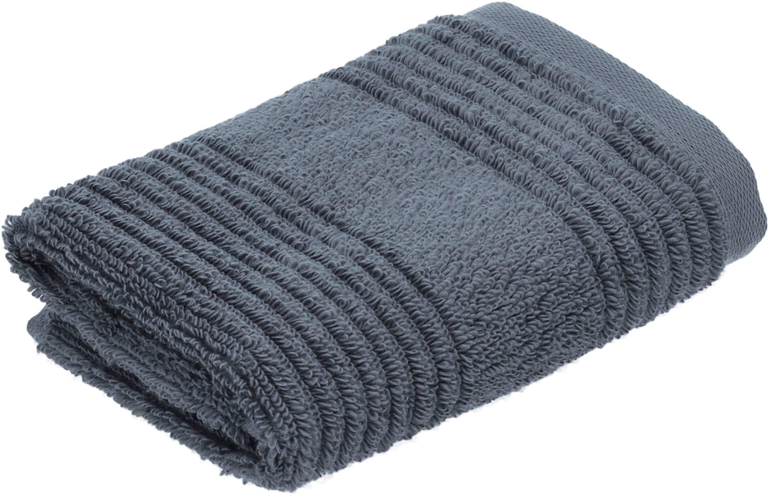 VOSSEN Waschlappen Tomorrow Dunkelgrau 30x30cm Frottier 3er Pack