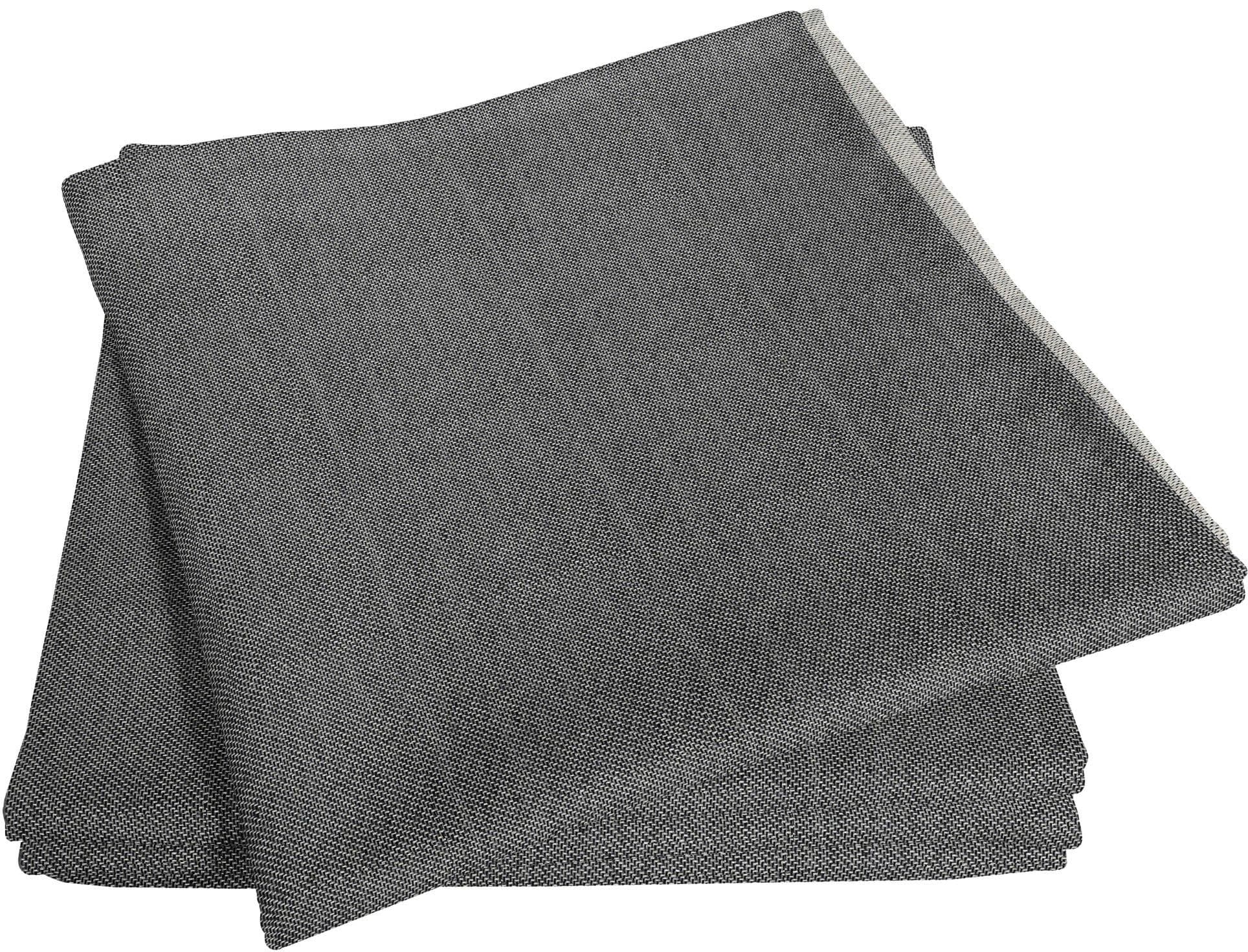 ADAM Stoffserviette Uni Light Collection 4er-Set Schwarz