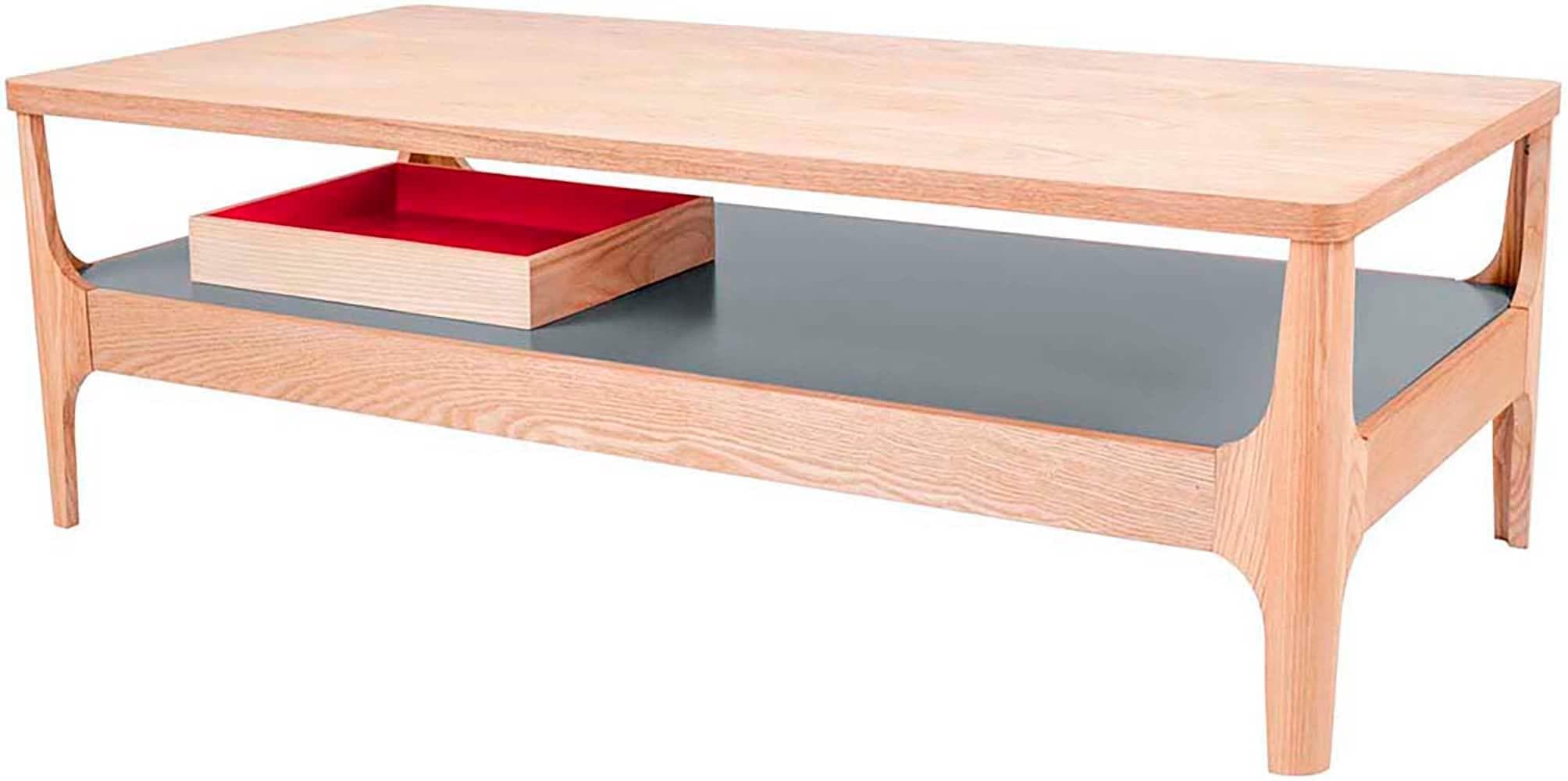 KAYOOM Couchtisch Addison Grau/Natur Esche MDF