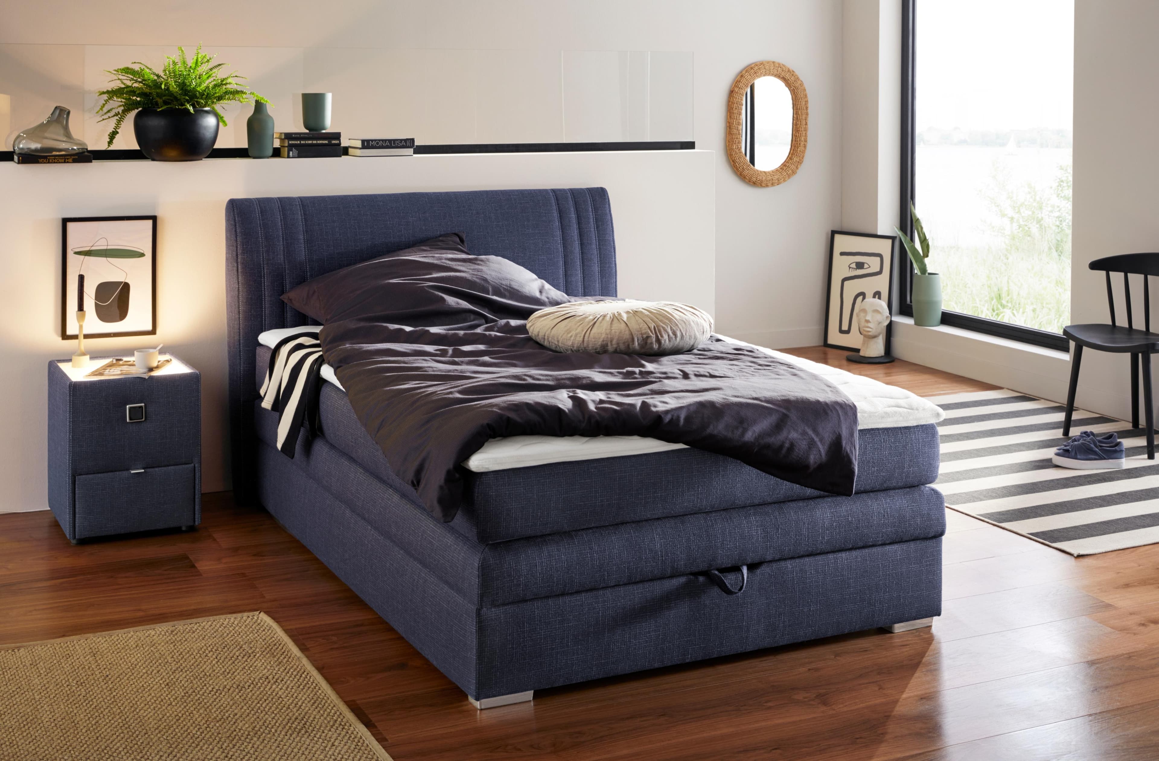 Jockenhöfer Gruppe Boxspringbett Amira mit Bettkasten und Topper