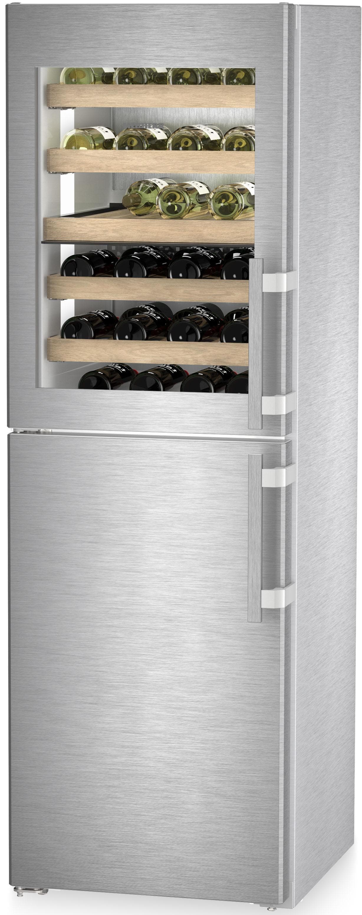 LIEBHERR Kühl-/Gefrierkombination SWNstd 529i NoFrost Silber